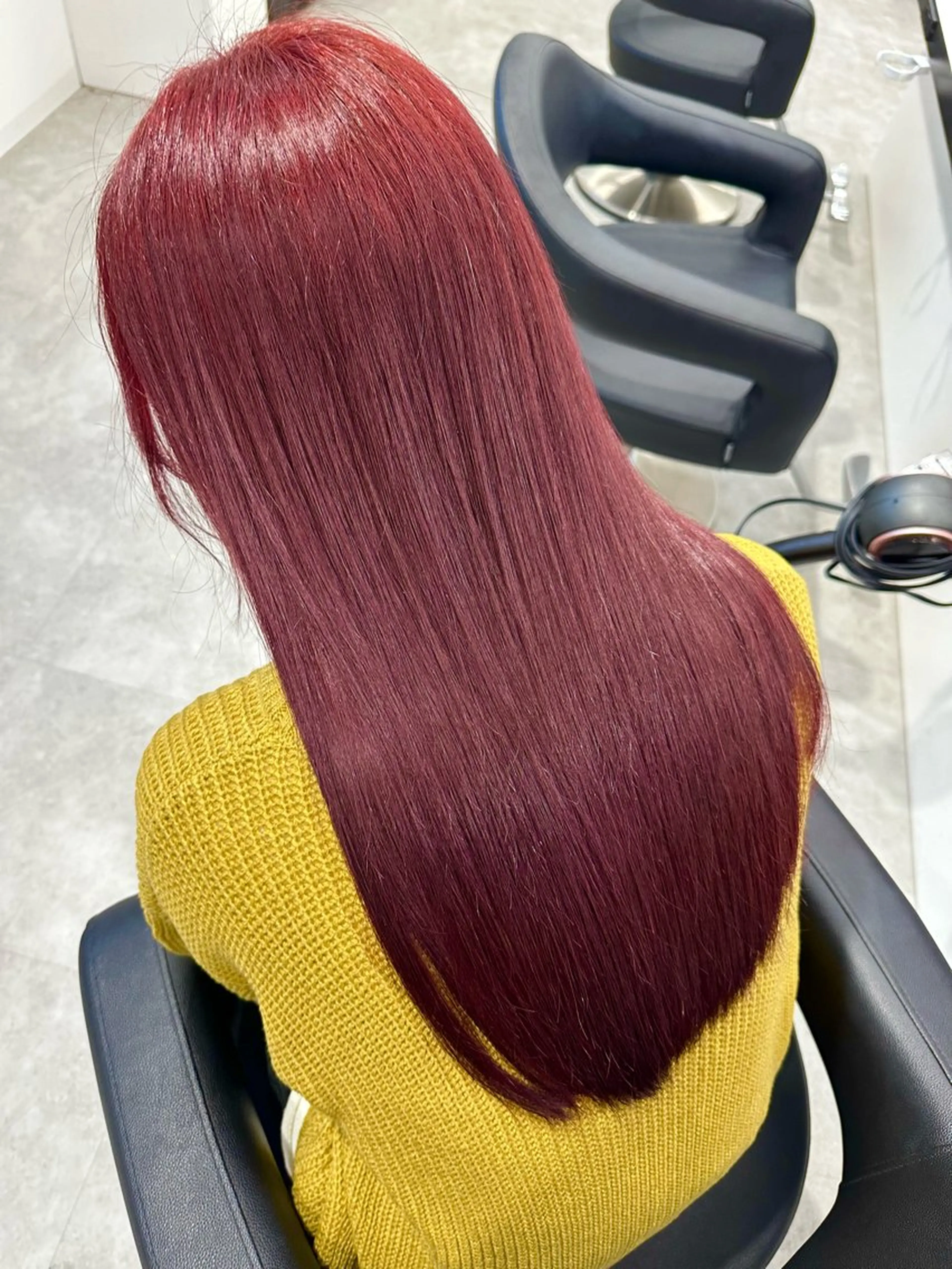 ロング カラー カット ヘアカラー 🍒ワイン系 ウルフカット🍒拓未のヘアスタイル