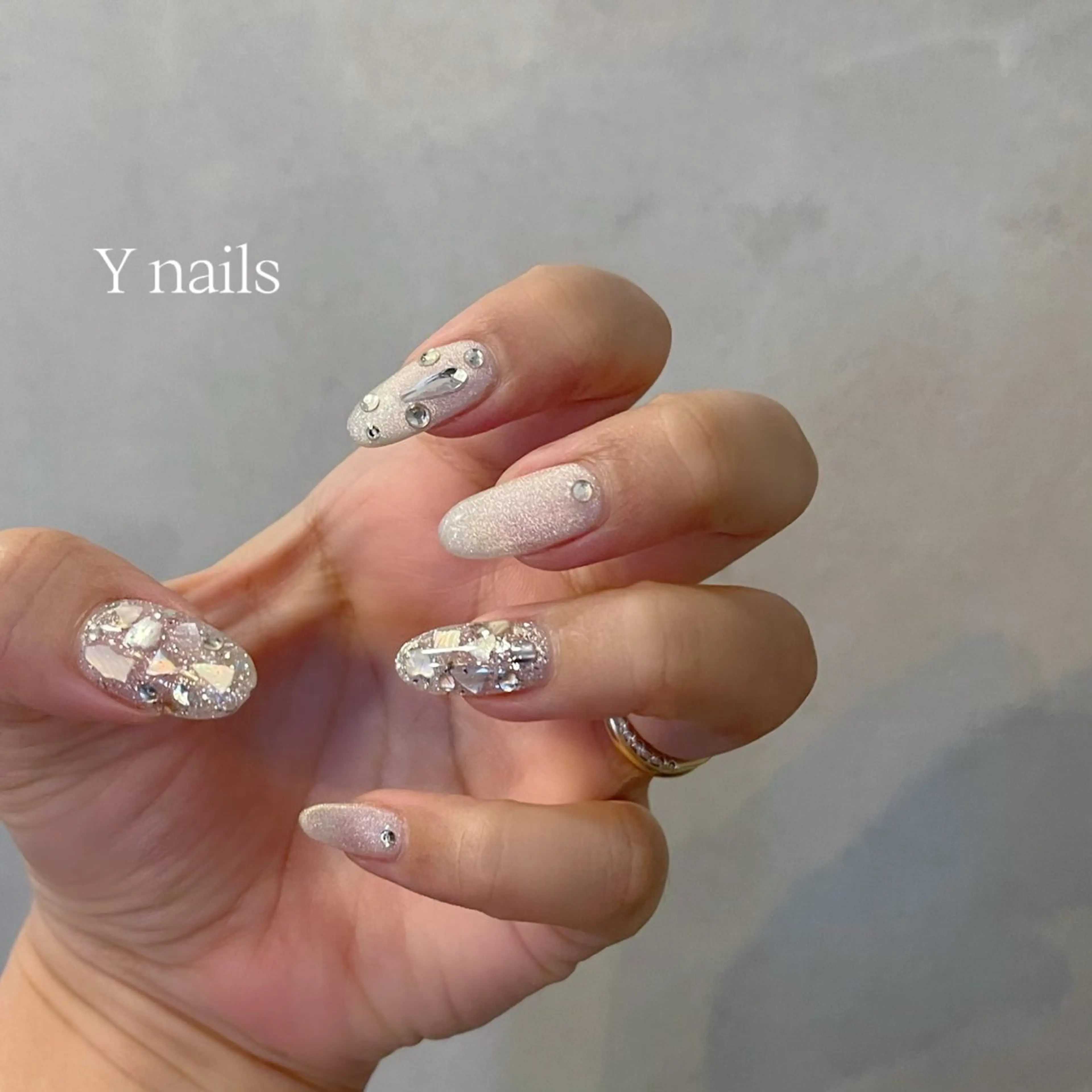 ネイル マグネットネイル ハンドネイル 桜井 Y nailsのネイルデザイン
