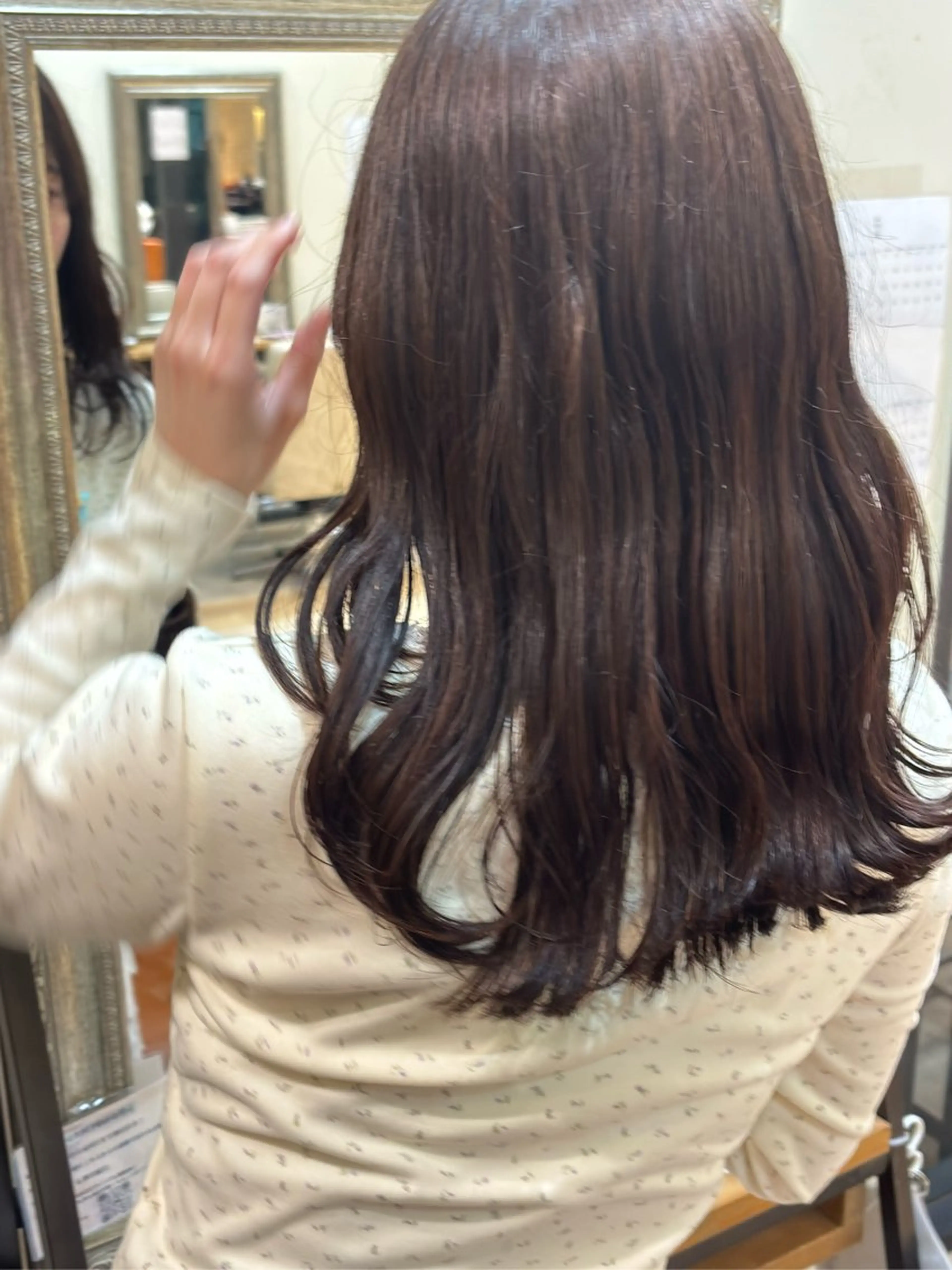 セミロング ヘアカラー トリートメント Fukuma Karinのヘアスタイル