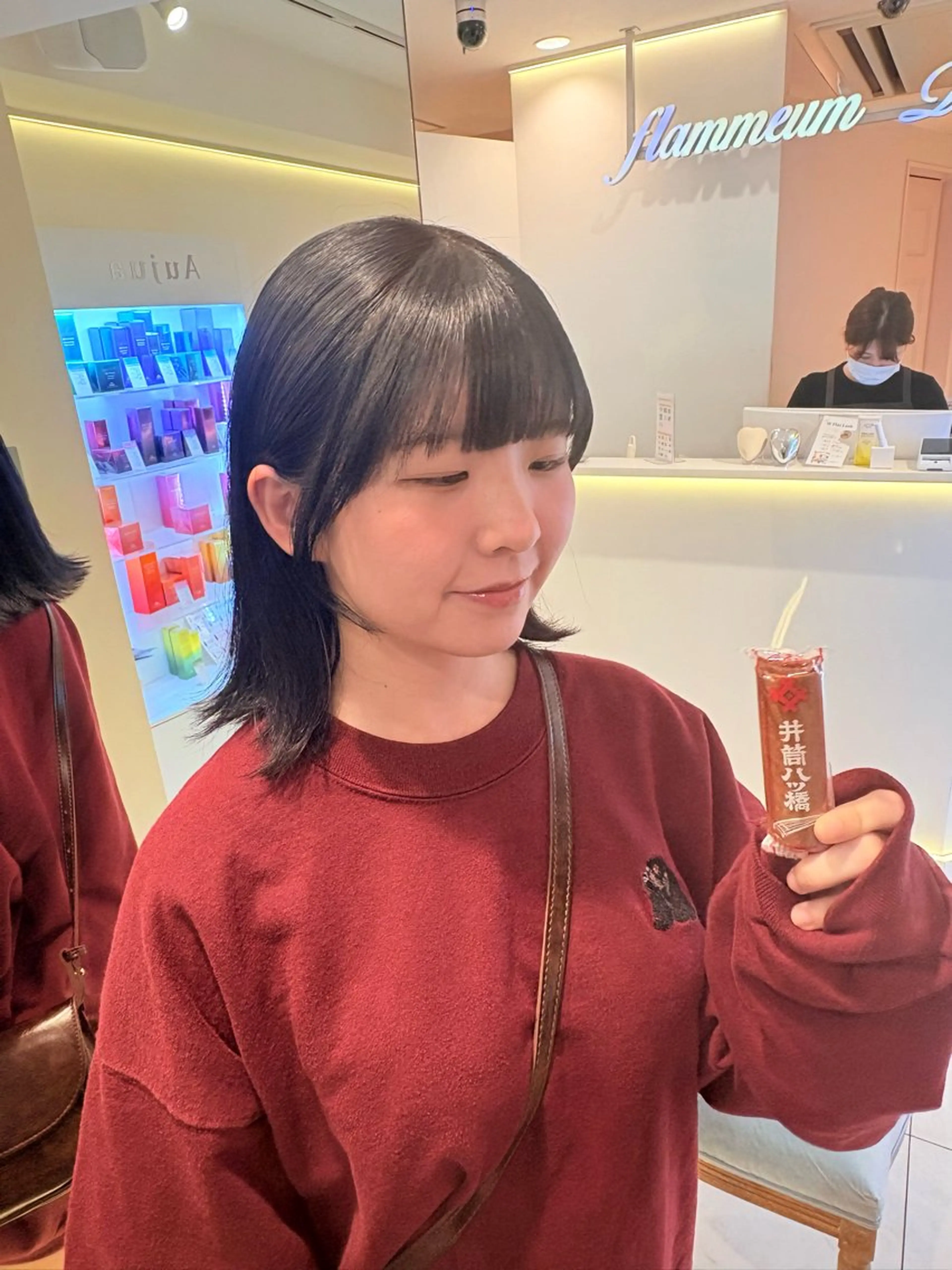 ミディアム カラー 黒髪 カット ヘアカラー トリートメント driP.by HAVANA所属・ケアブリーチ／パーマ 工藤のヘアスタイル