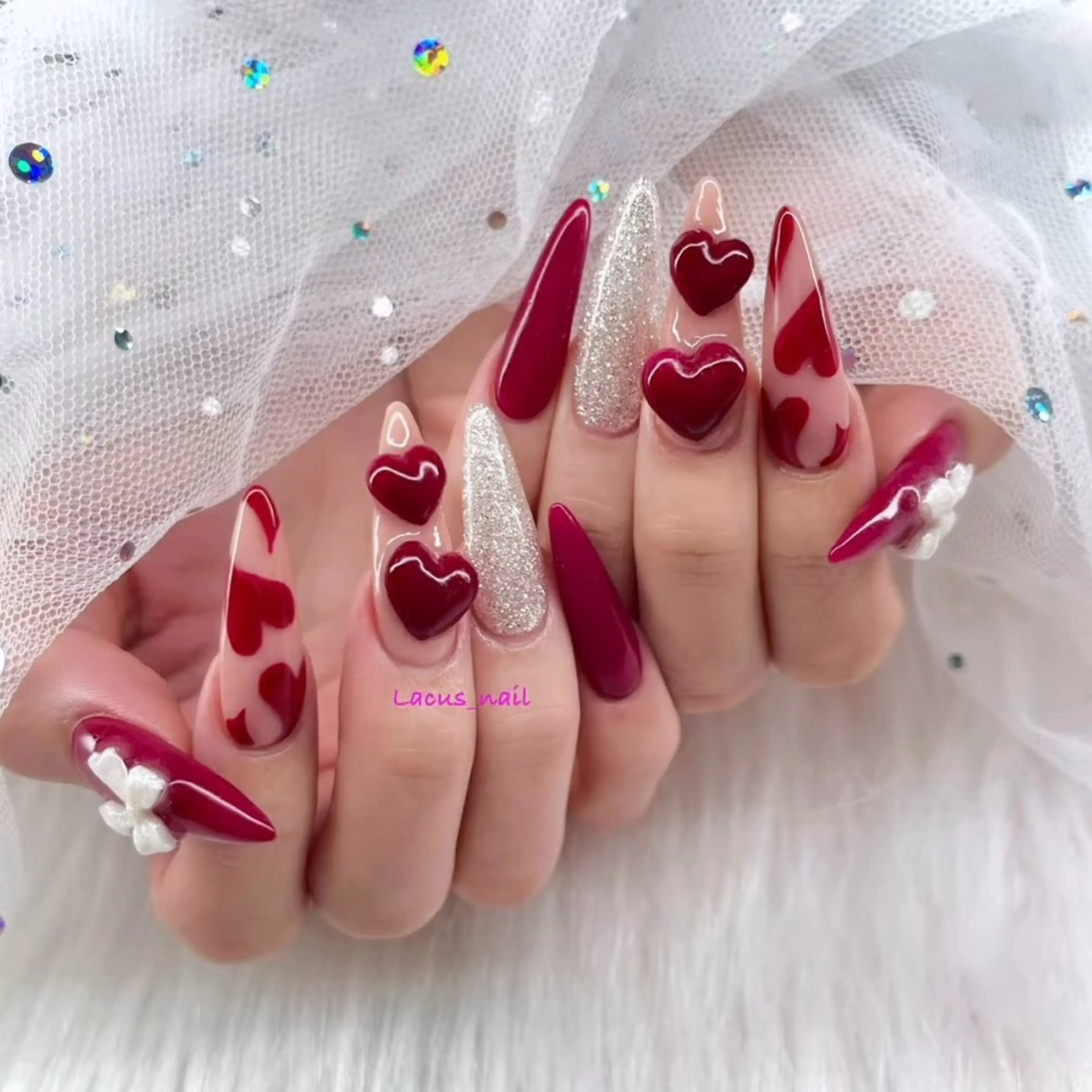 ネイル スカルプネイル Nail Salon Lacusのネイルデザイン