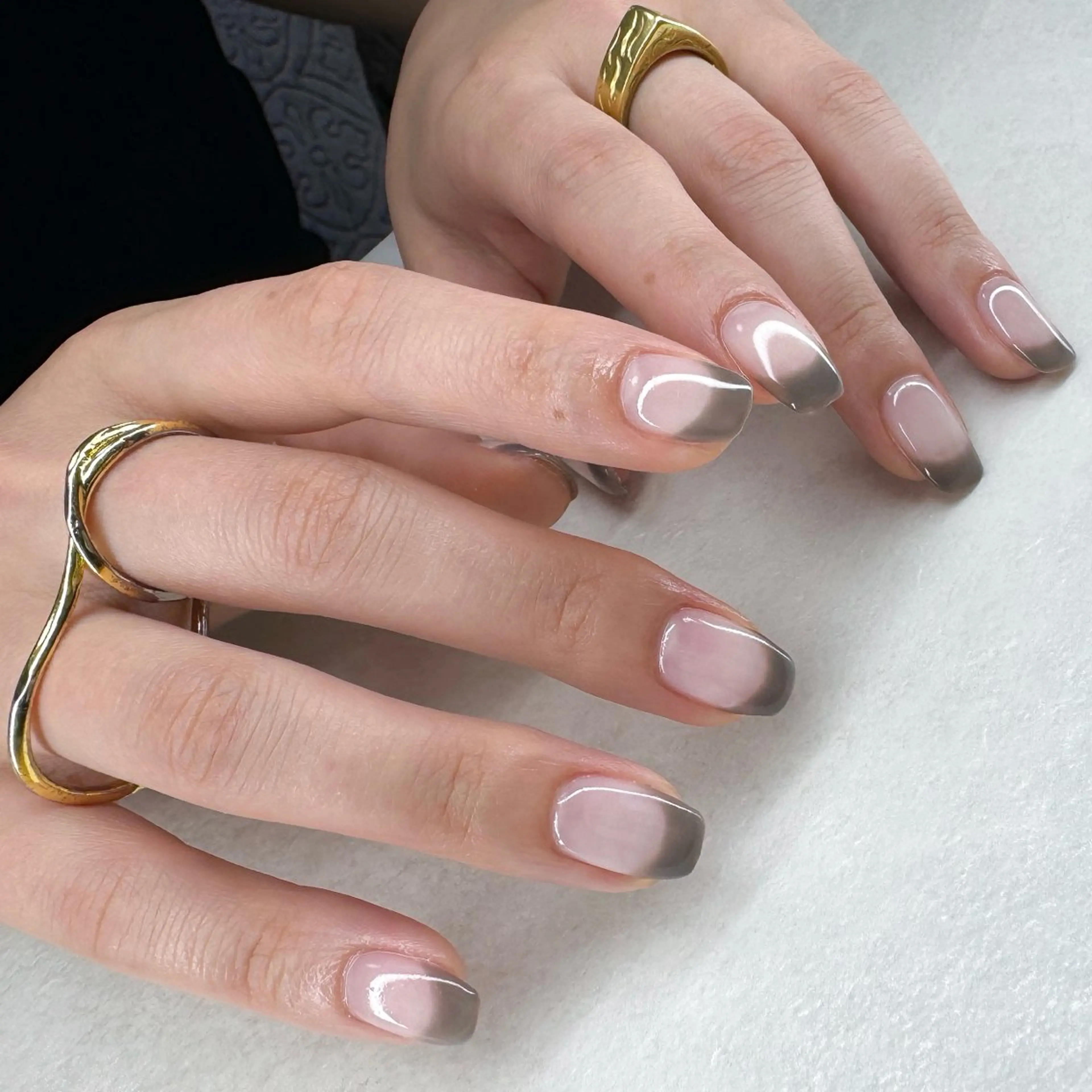 ネイル クリアネイル フレンチネイル シンプルネイル ハンドネイル pointillé .ayaのネイルデザイン