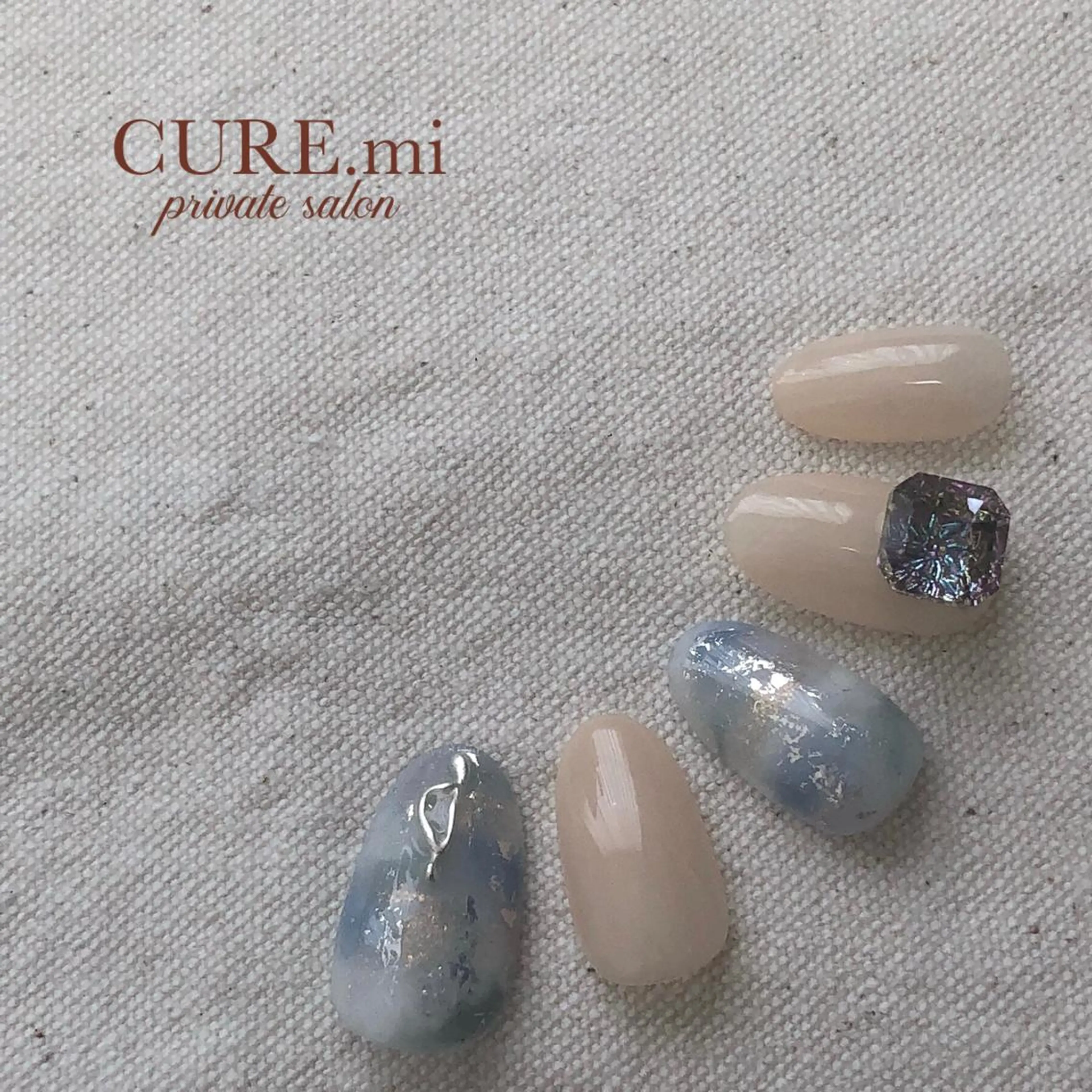 ネイル ブルー ニュアンスネイル ハンドネイル ハンドケア 伊藤 美香のその他イメージ