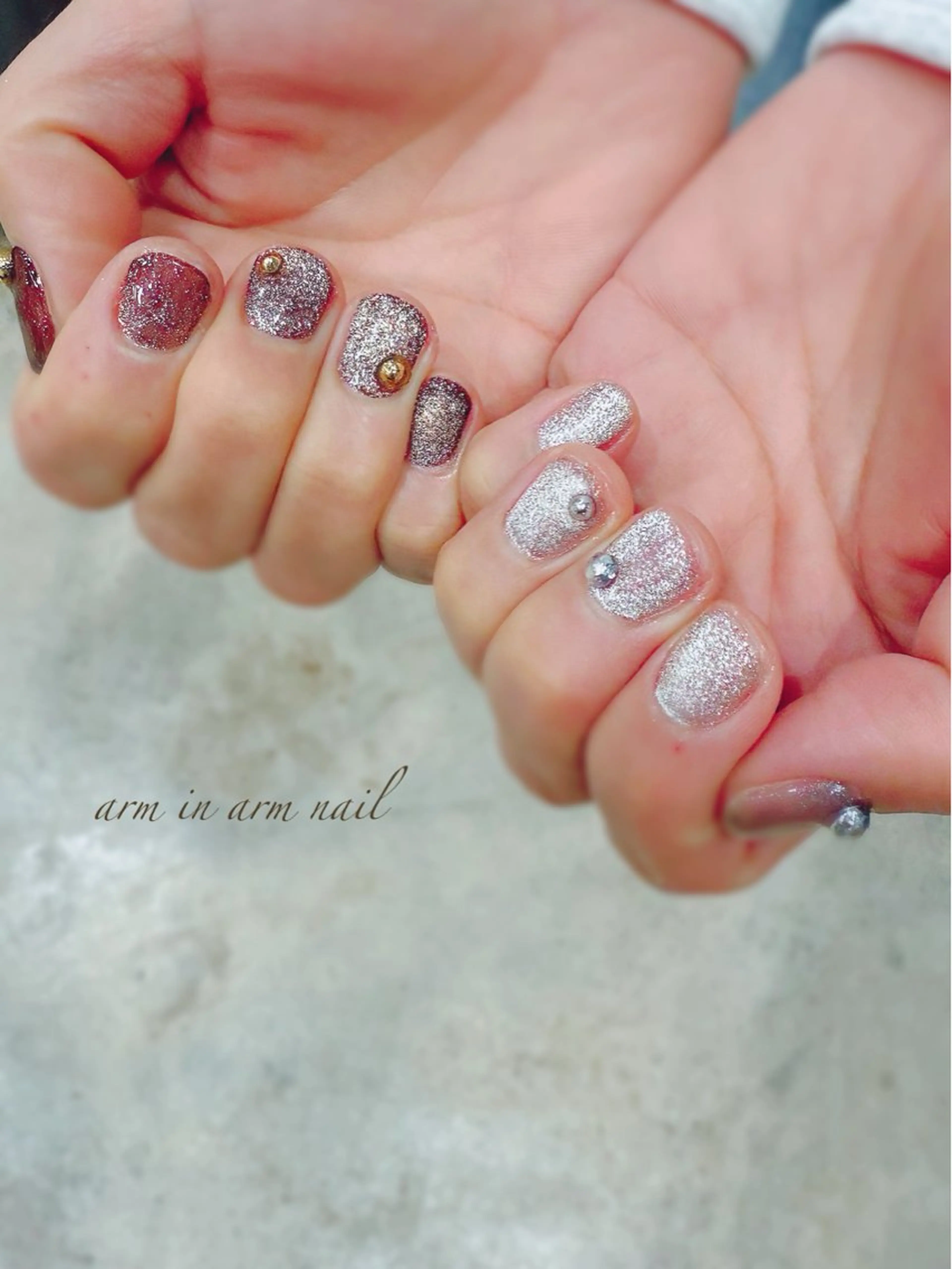 ネイル arm in arm ︎✿Yamamotoのマツエク・マツパデザイン