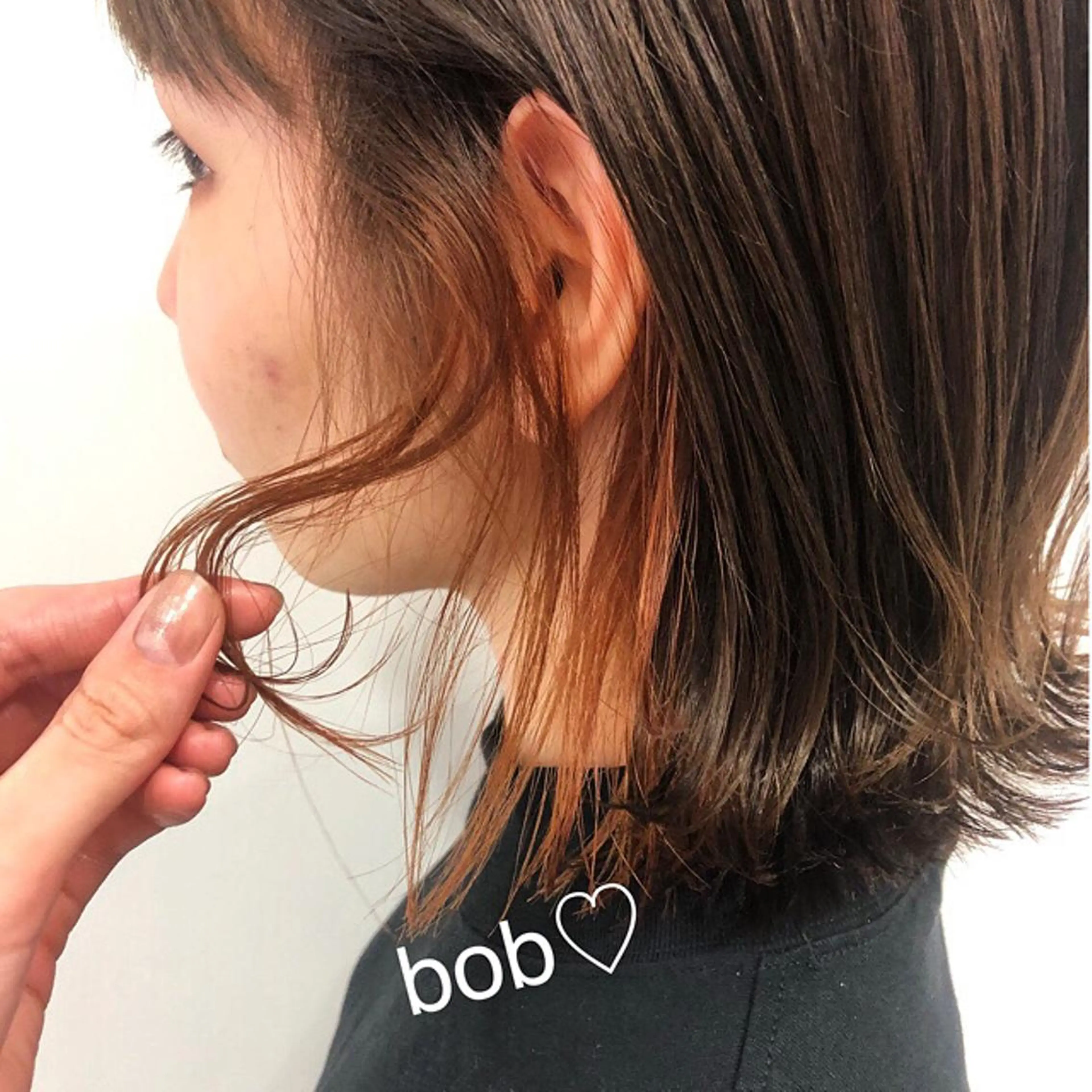 ミディアム カラー GLROW haruhiのヘアスタイル