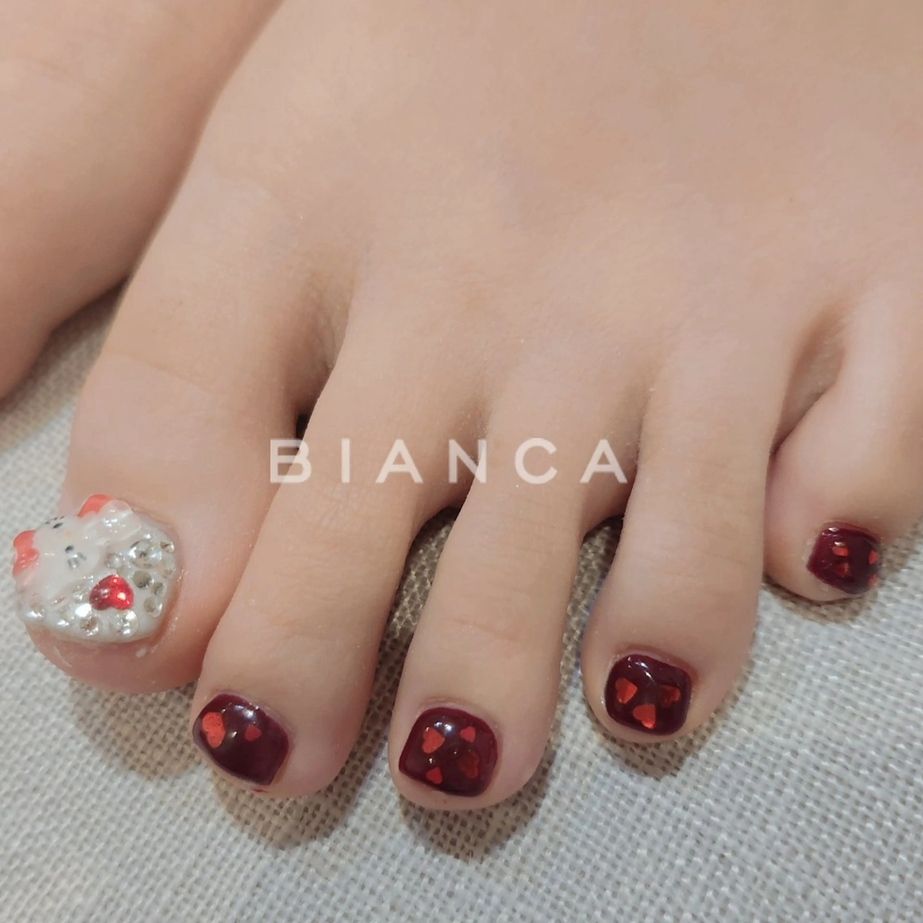 ネイル 持ち込み フットネイル Bianca名駅店 あゆのネイルデザイン