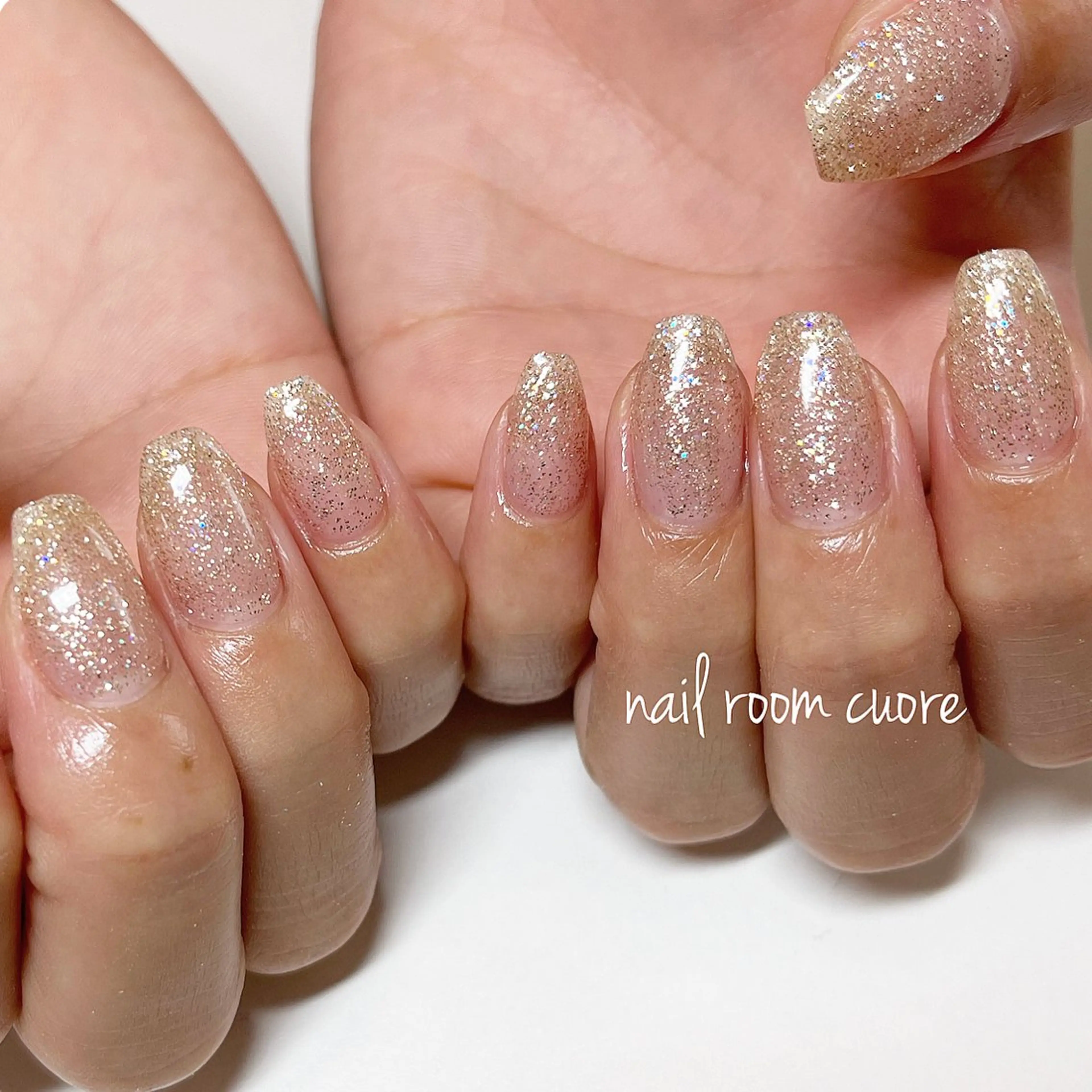 ネイル ラメ(グリッター) nail room  cuore所属・松尾 典子のネイルデザイン