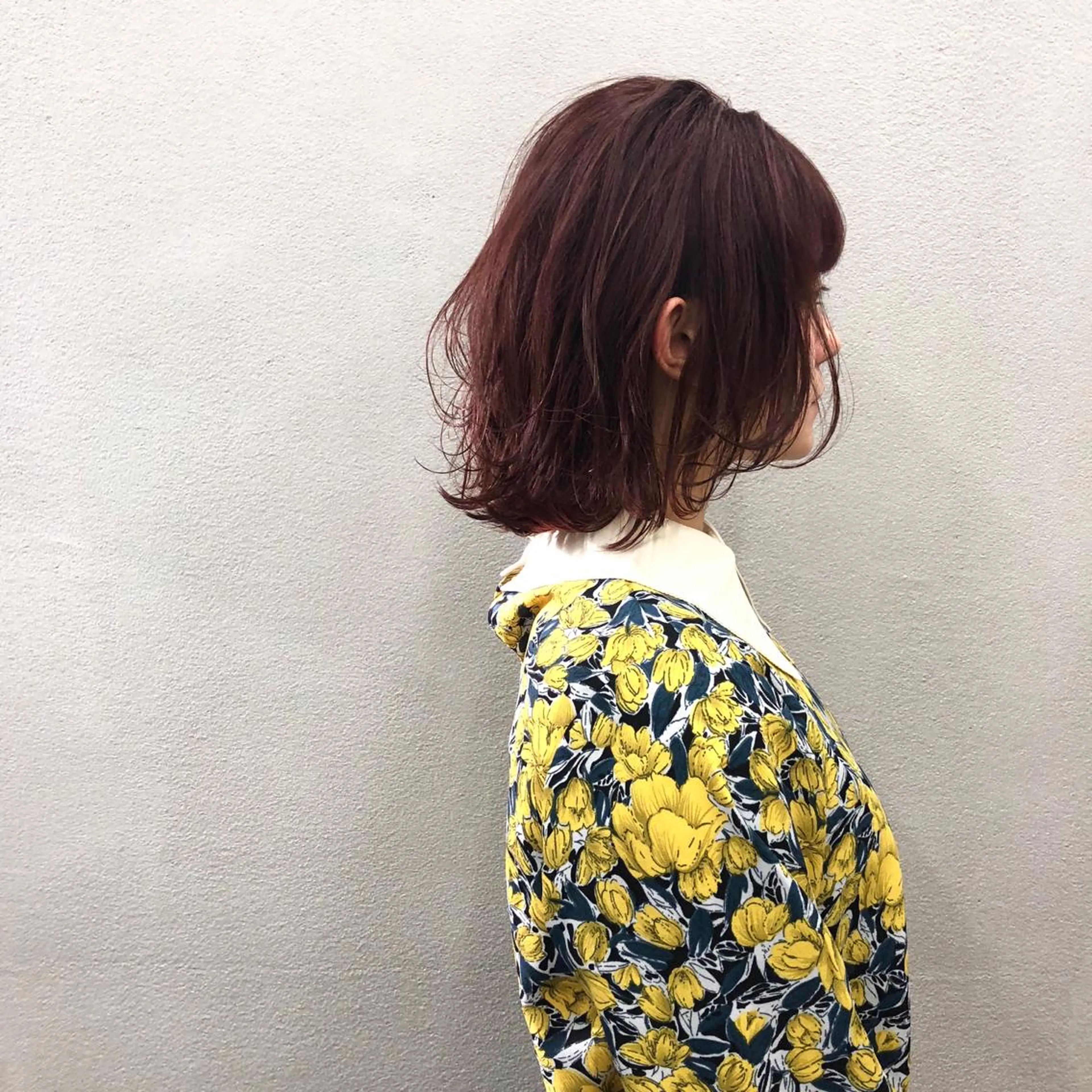 ショート カラー ボブレイヤー ボブ レイヤーカット カット ヘアカラー ボブ/ショート/ 白髪染め/メンズ葛西のヘアスタイル