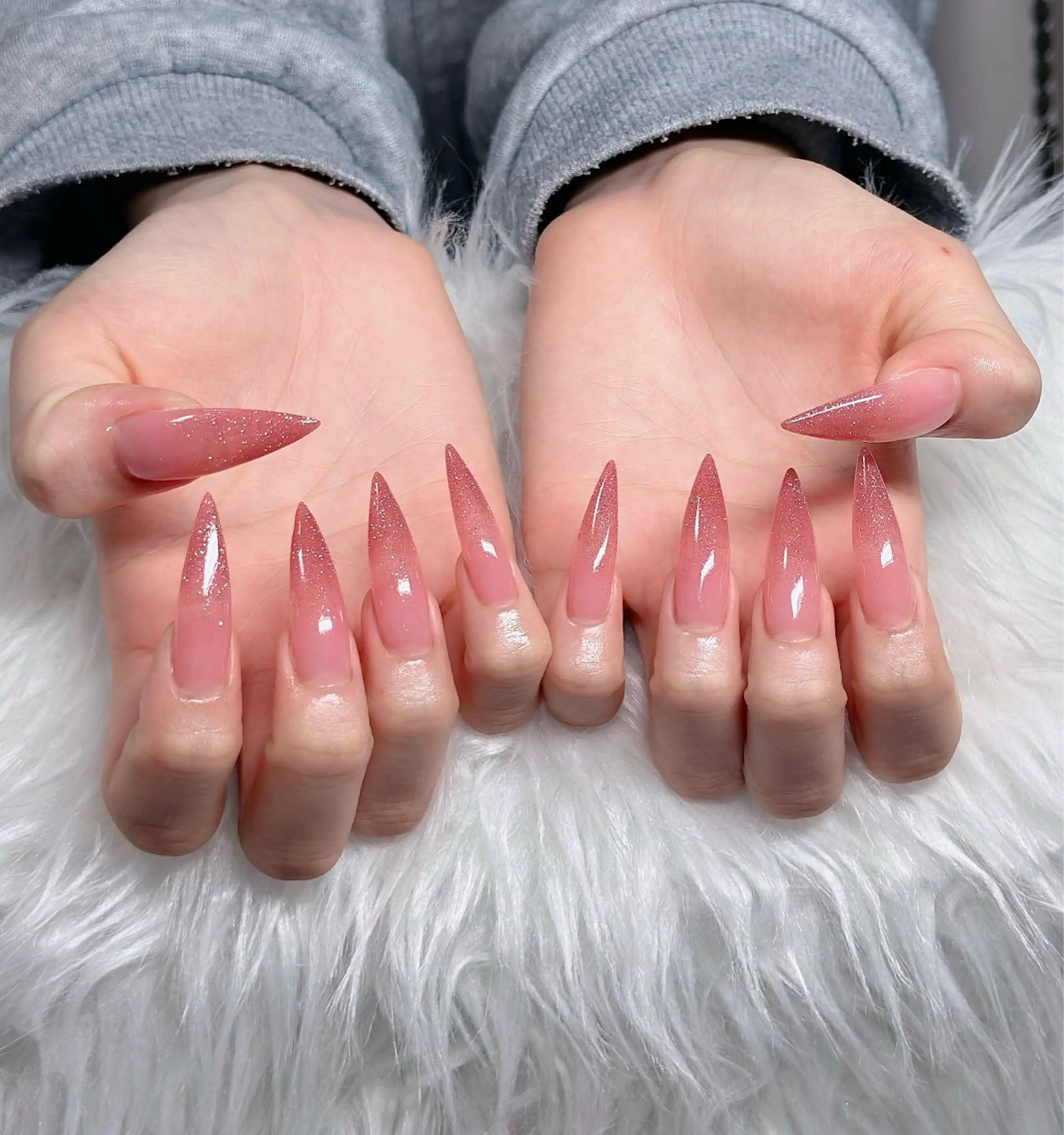 ネイル ハート キラキラネイル リボン ハンドネイル キノコ H.babynailのネイルデザイン
