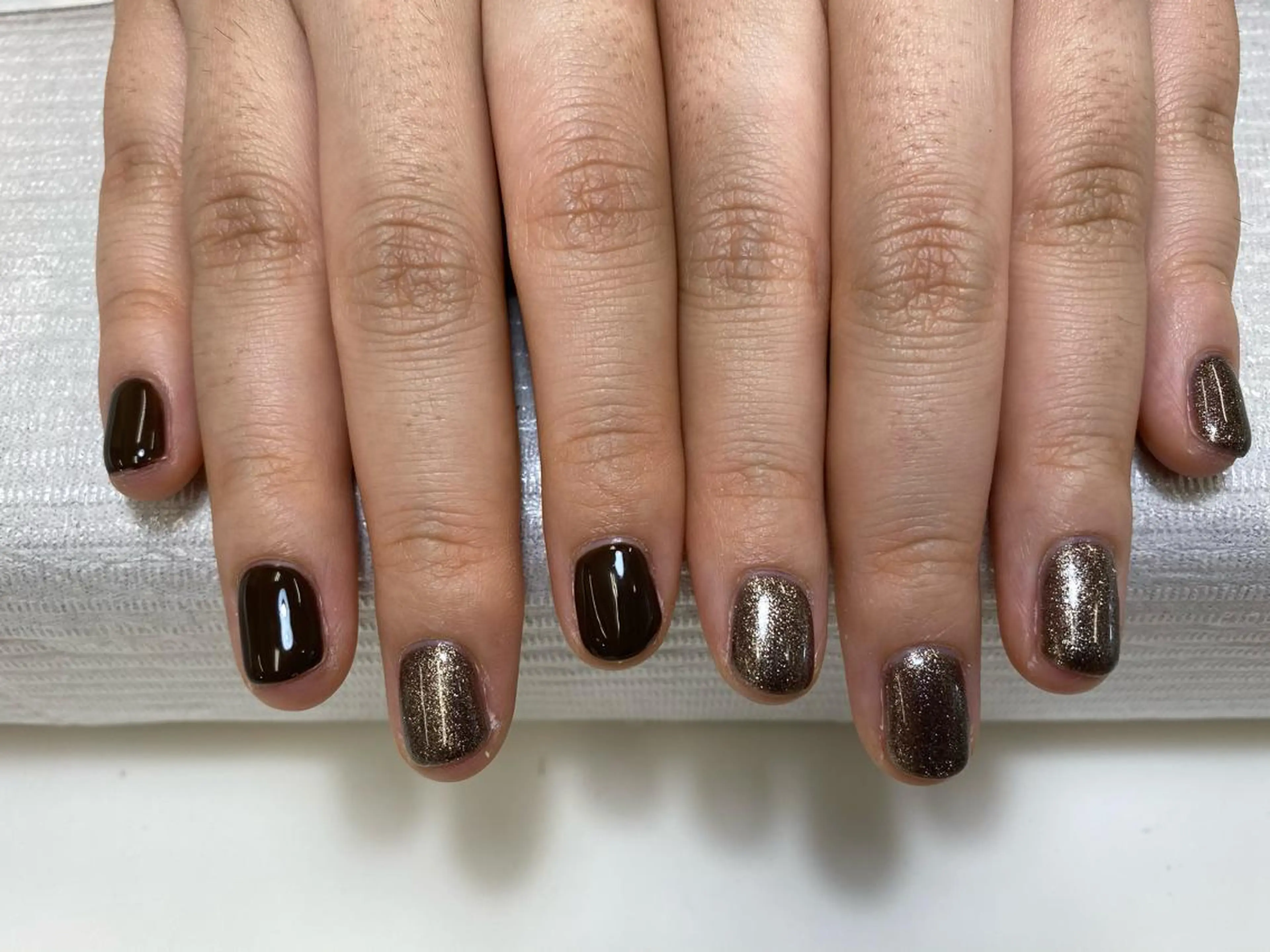 ネイル ワンカラーネイル 巻き爪補正 Umber　Miyaのネイルデザイン