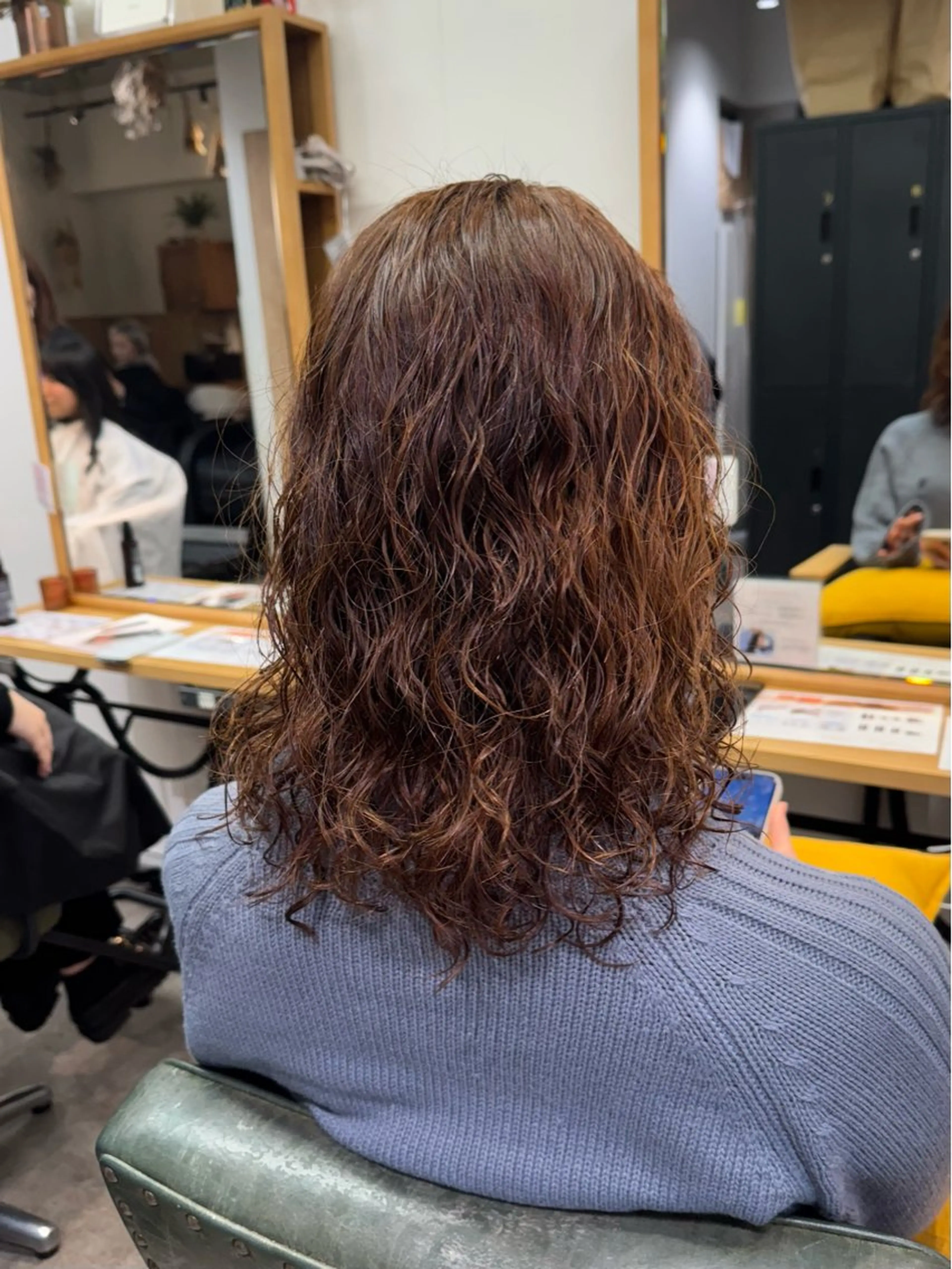 セミロング パーマ パーマ 縮毛矯正/艶髪カラー /パーマ/ひふみ🌱のヘアスタイル