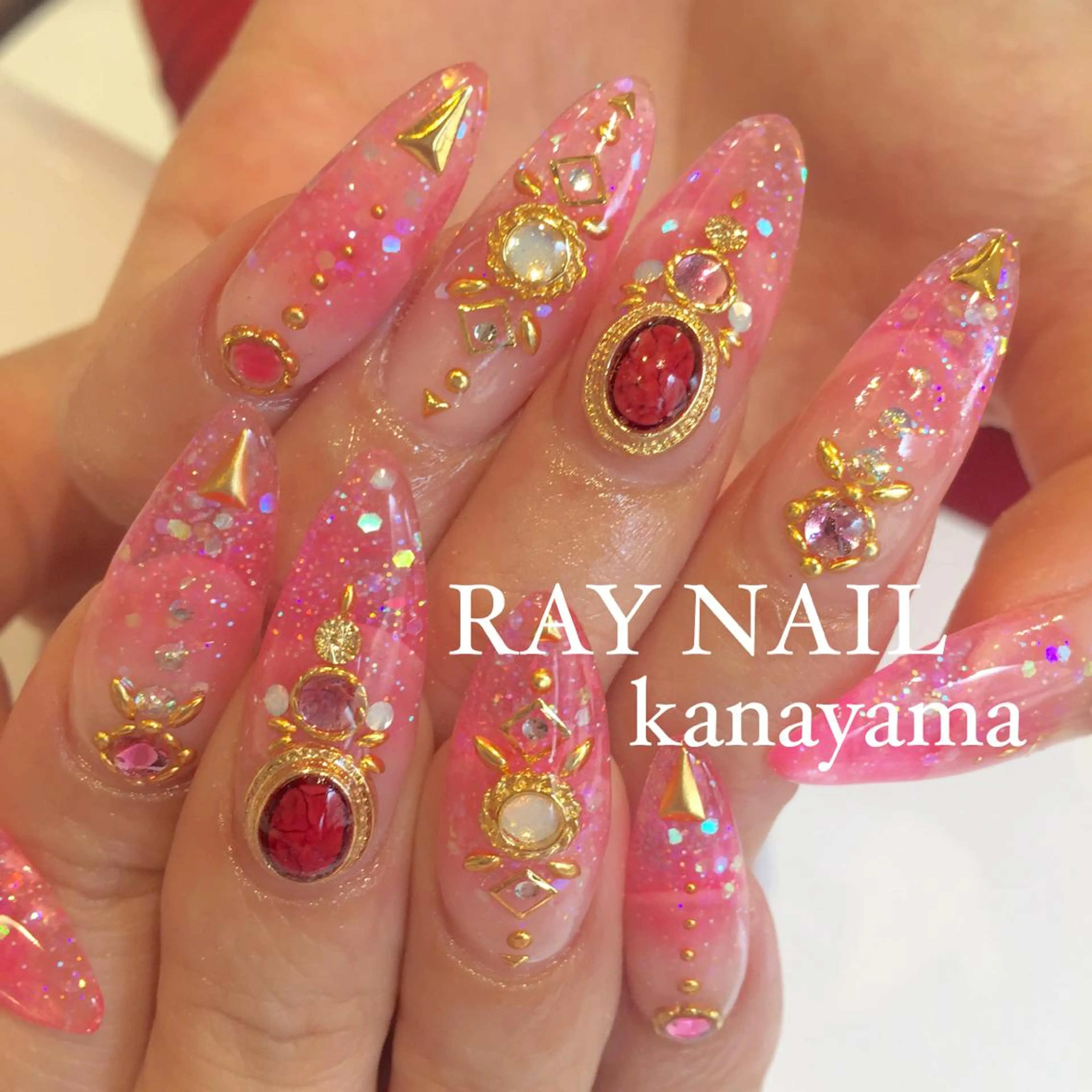 ネイル スカルプネイル Arowa 伊田のネイルデザイン