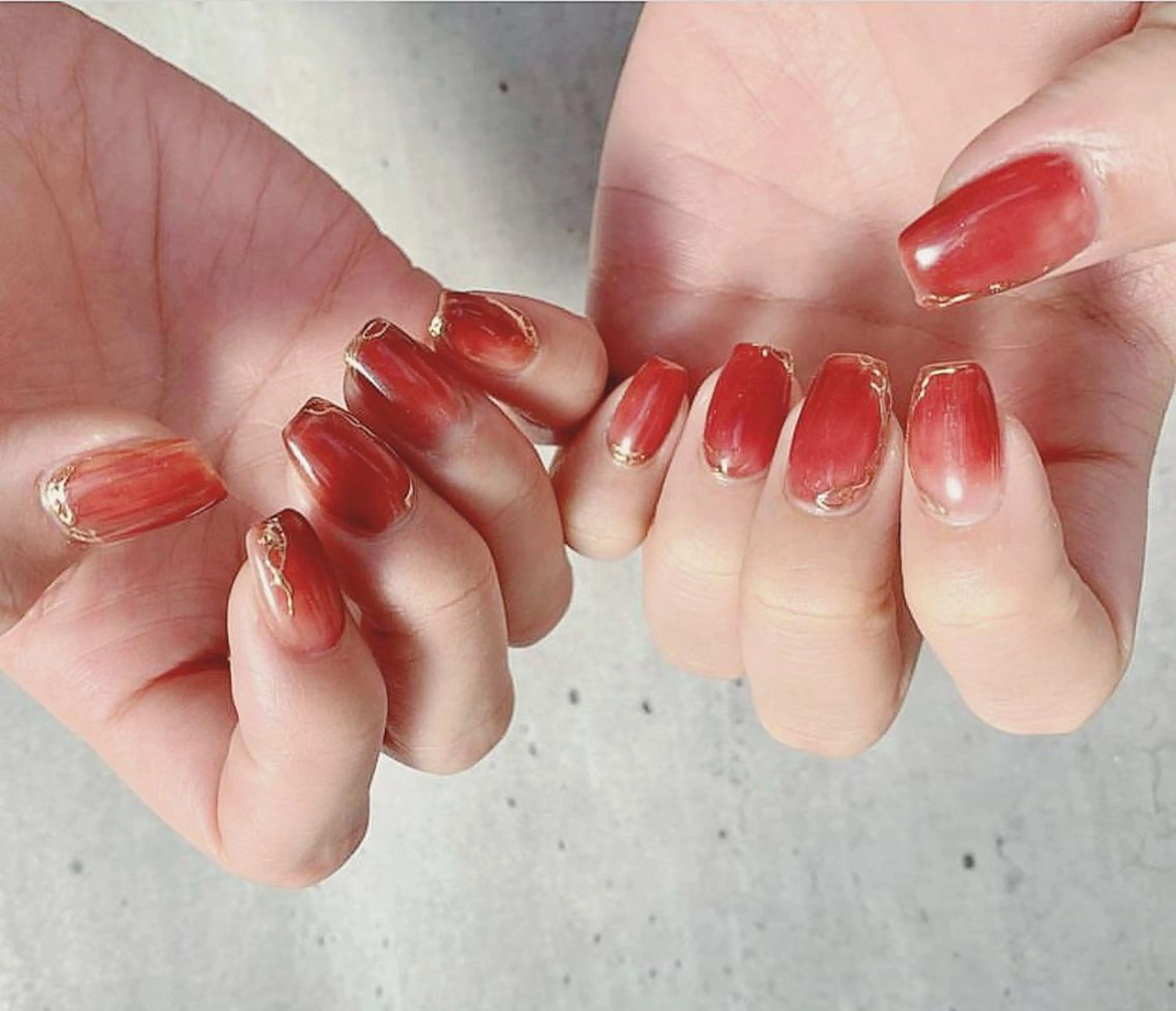 カラー ネイル ニュアンスネイル ハンドネイル haruka joieangeのネイルデザイン