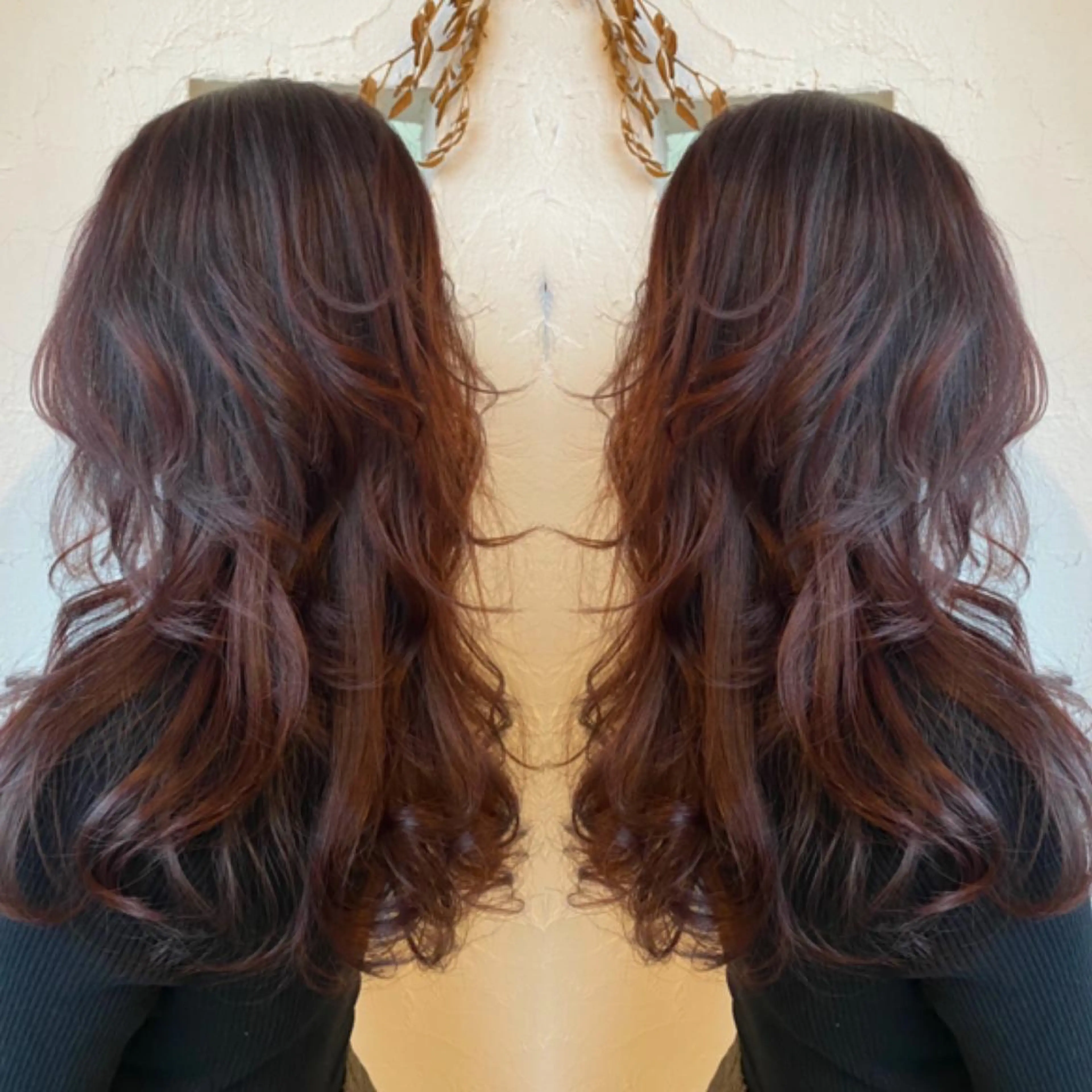 ロング カラー パーマ ヘアアレンジ メンズ ネイル 外国人風カラー レイヤーカット 美容室 ソンリエのヘアスタイル