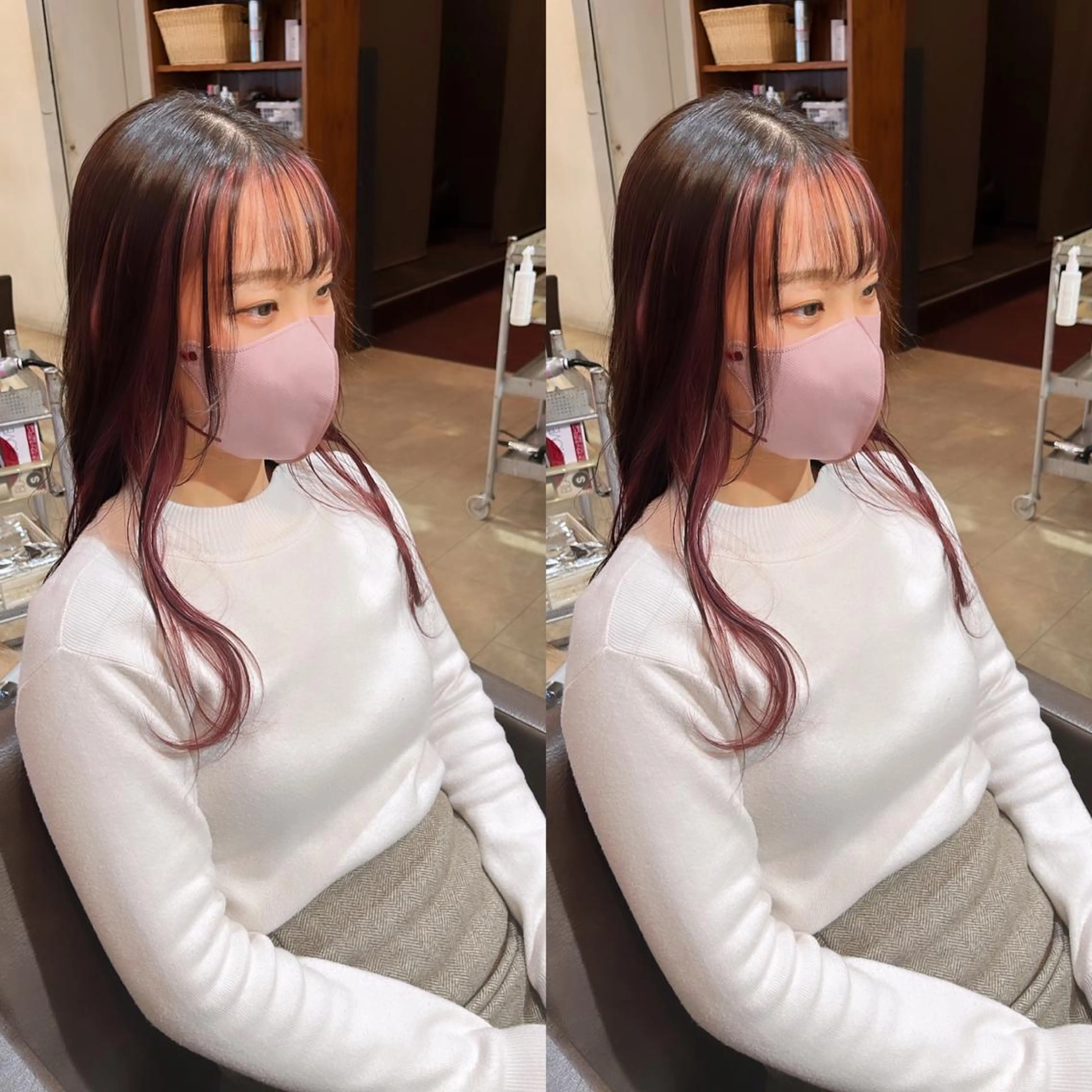 ロング カラー ヘアカラー トリートメント 髪質改善･縮毛矯正 特化･ユウシンのヘアスタイル