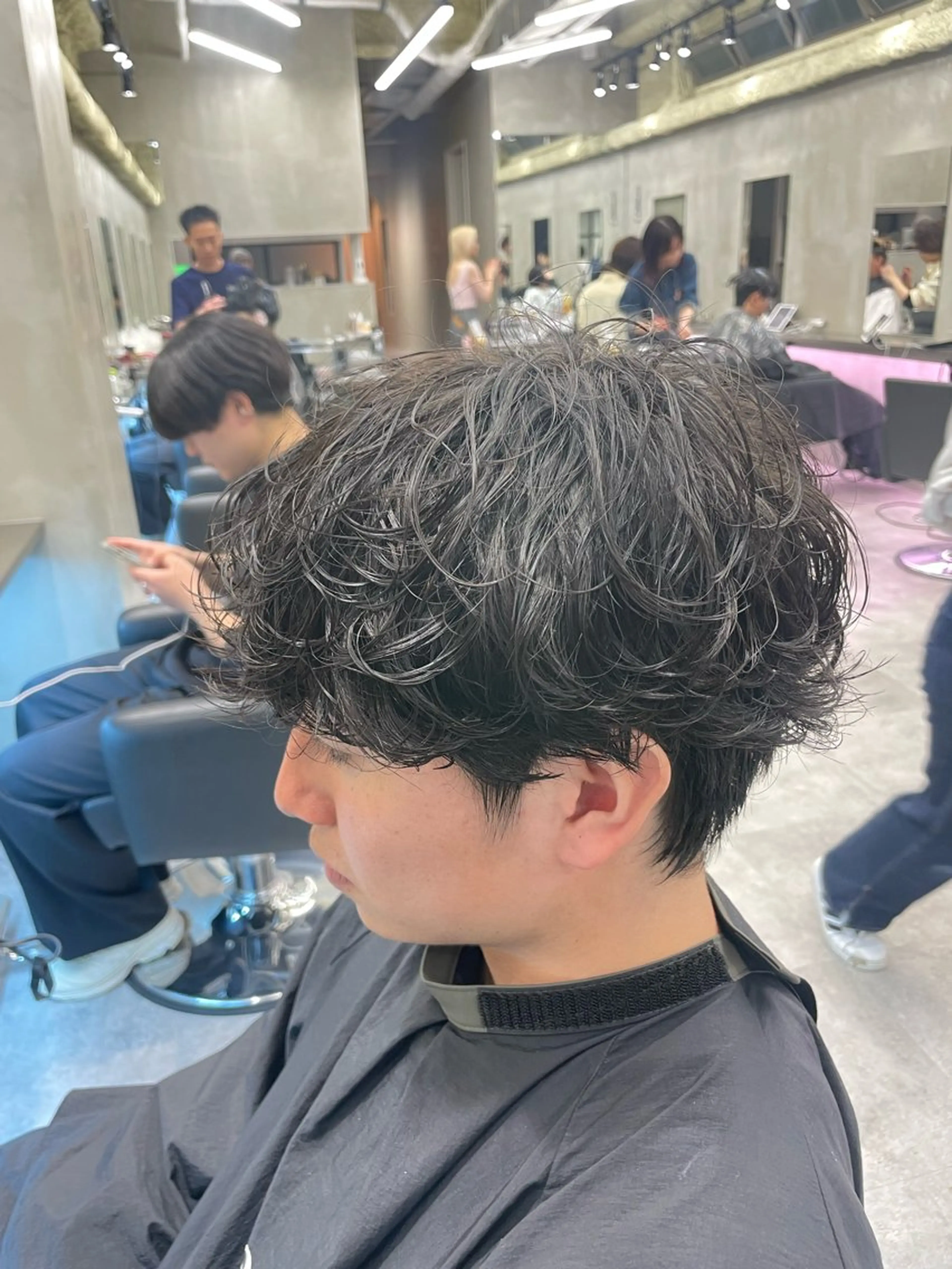 パーマ メンズ センターパート メンズパーマ パーマ the path だいちのヘアスタイル