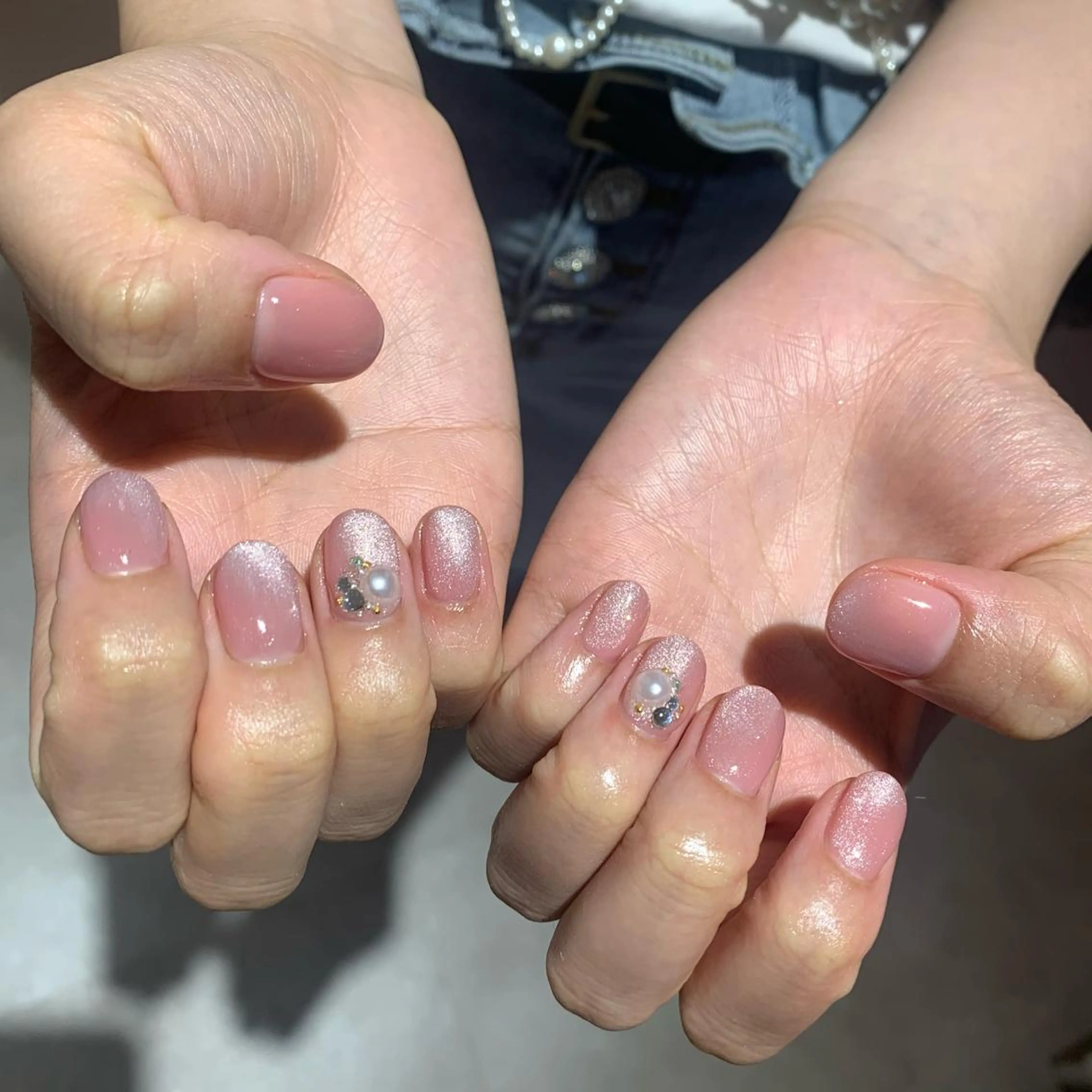 ネイル アートネイル マグネットネイル ハンドネイル hiyo🫧ネイル /渋谷💍🎀のネイルデザイン