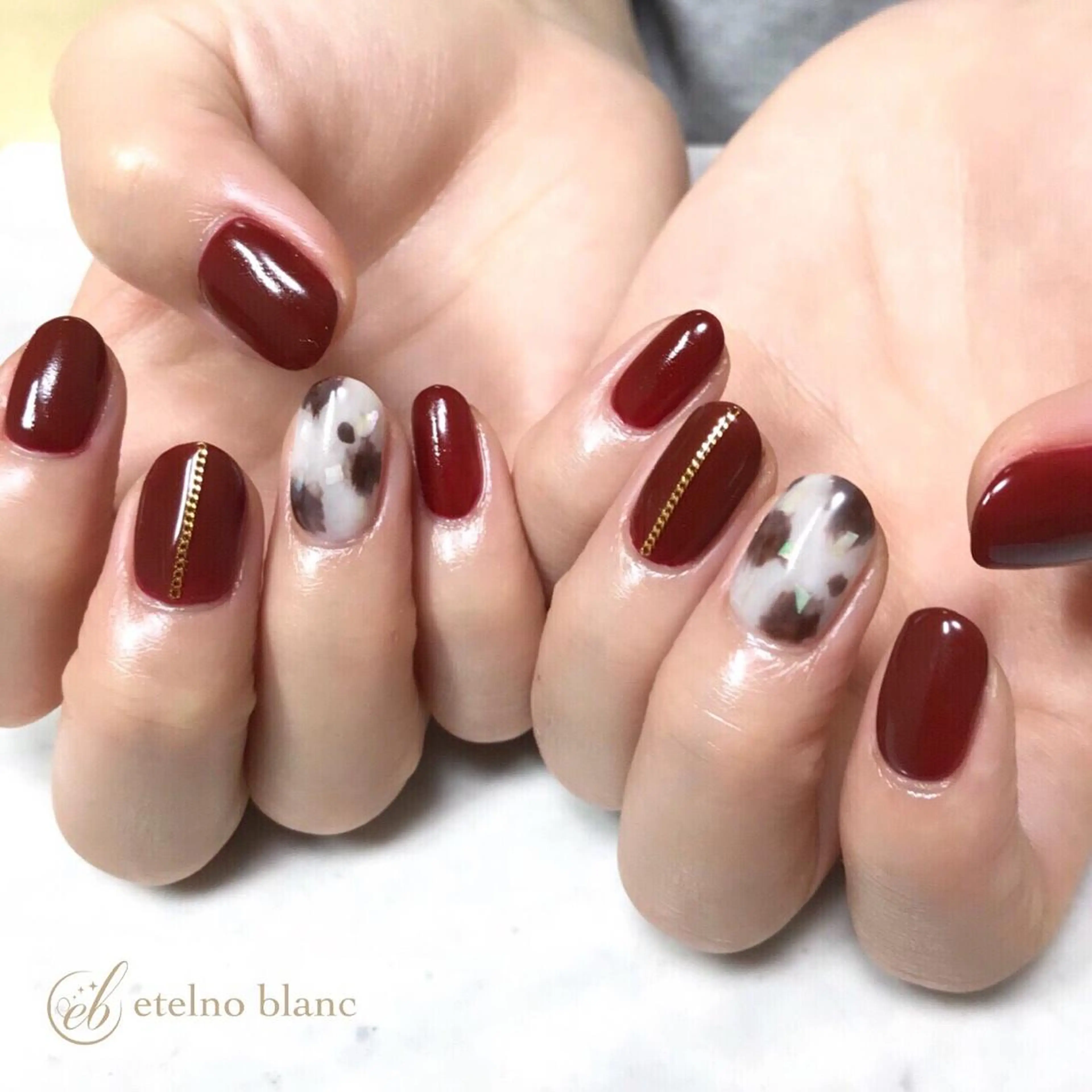 ネイル etelno blanc中目黒のネイルデザイン