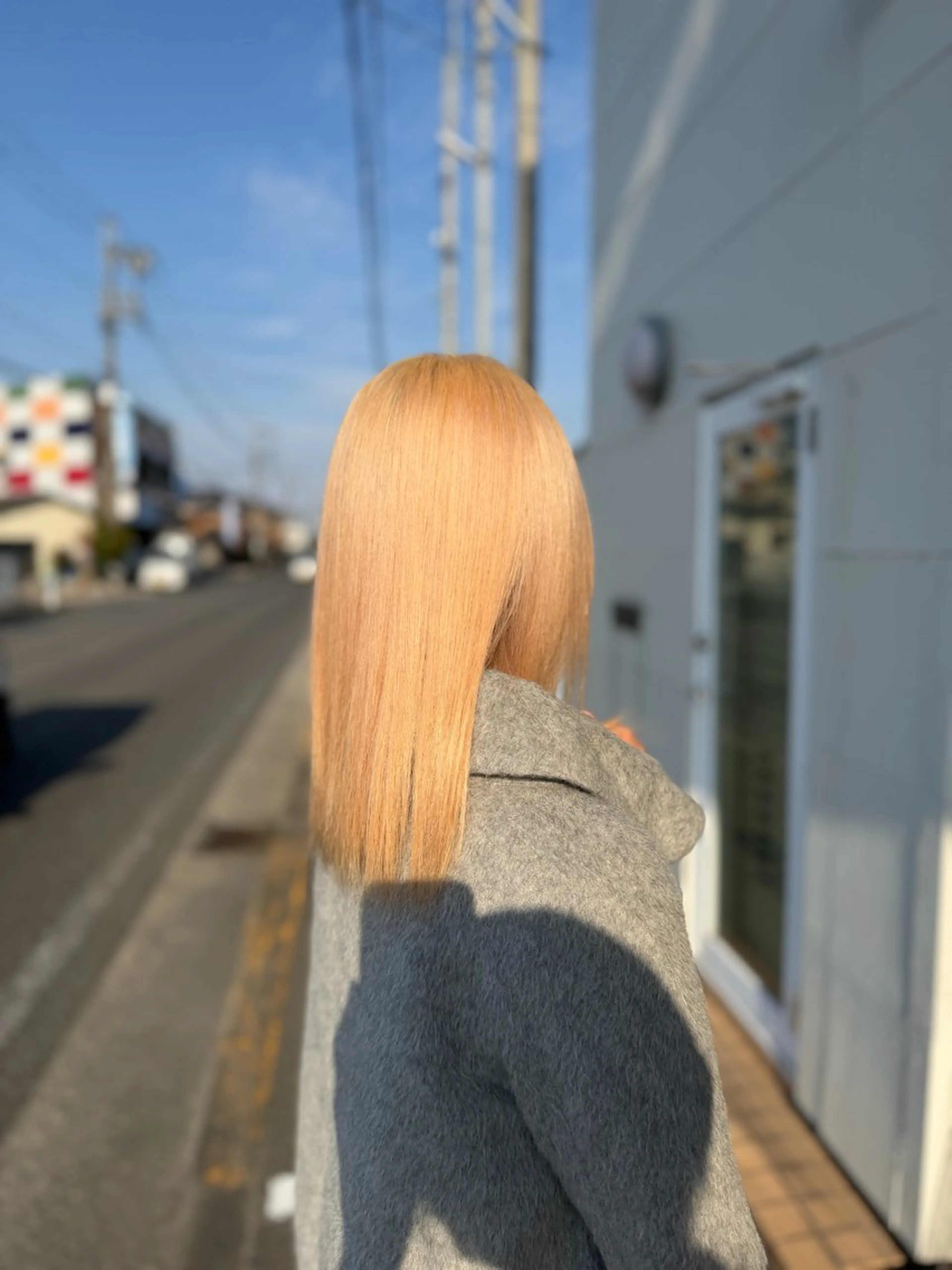 セミロング カラー ブロンド カット ヘアカラー トリートメント ARARE HAIR みゆきのヘアスタイル