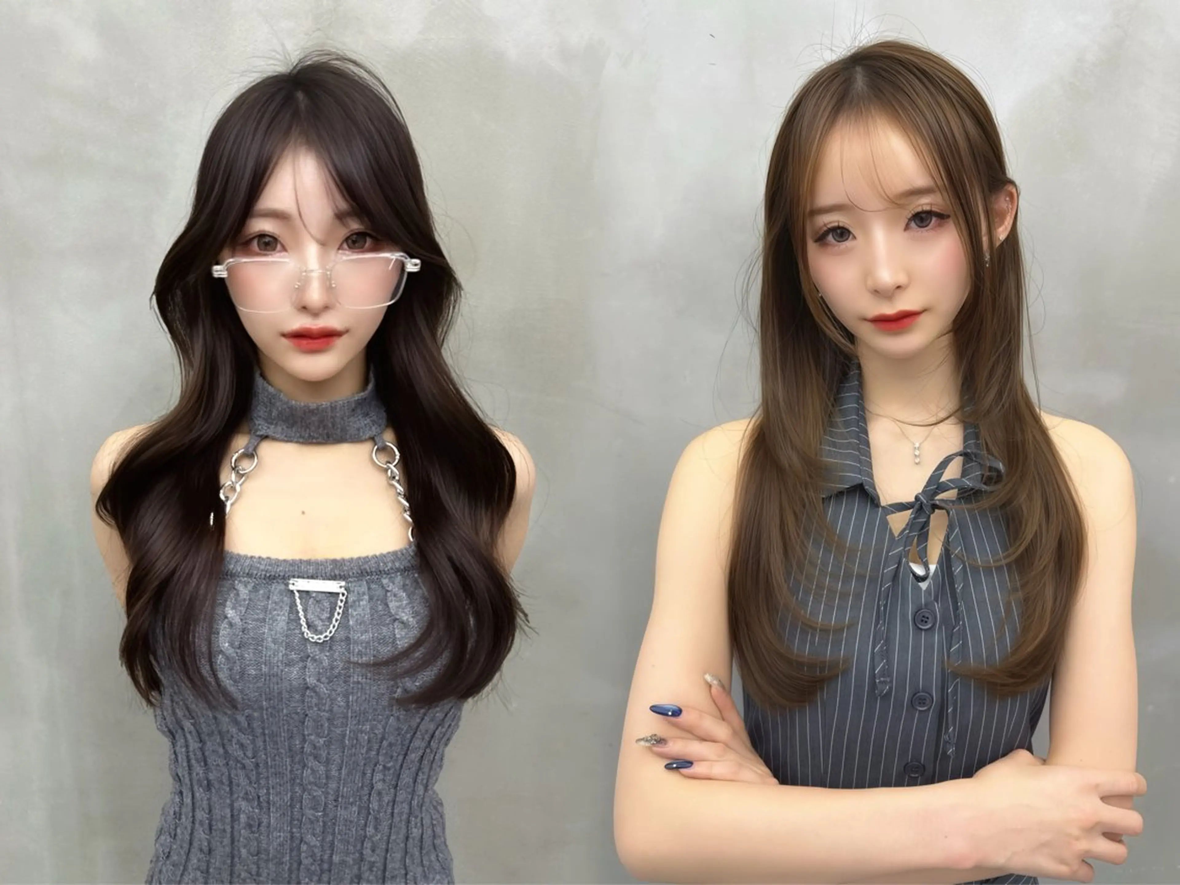 ロング カット ヘアカラー トリートメント MASHU韓国ヘア/ レイヤー/透明感カラのヘアスタイル