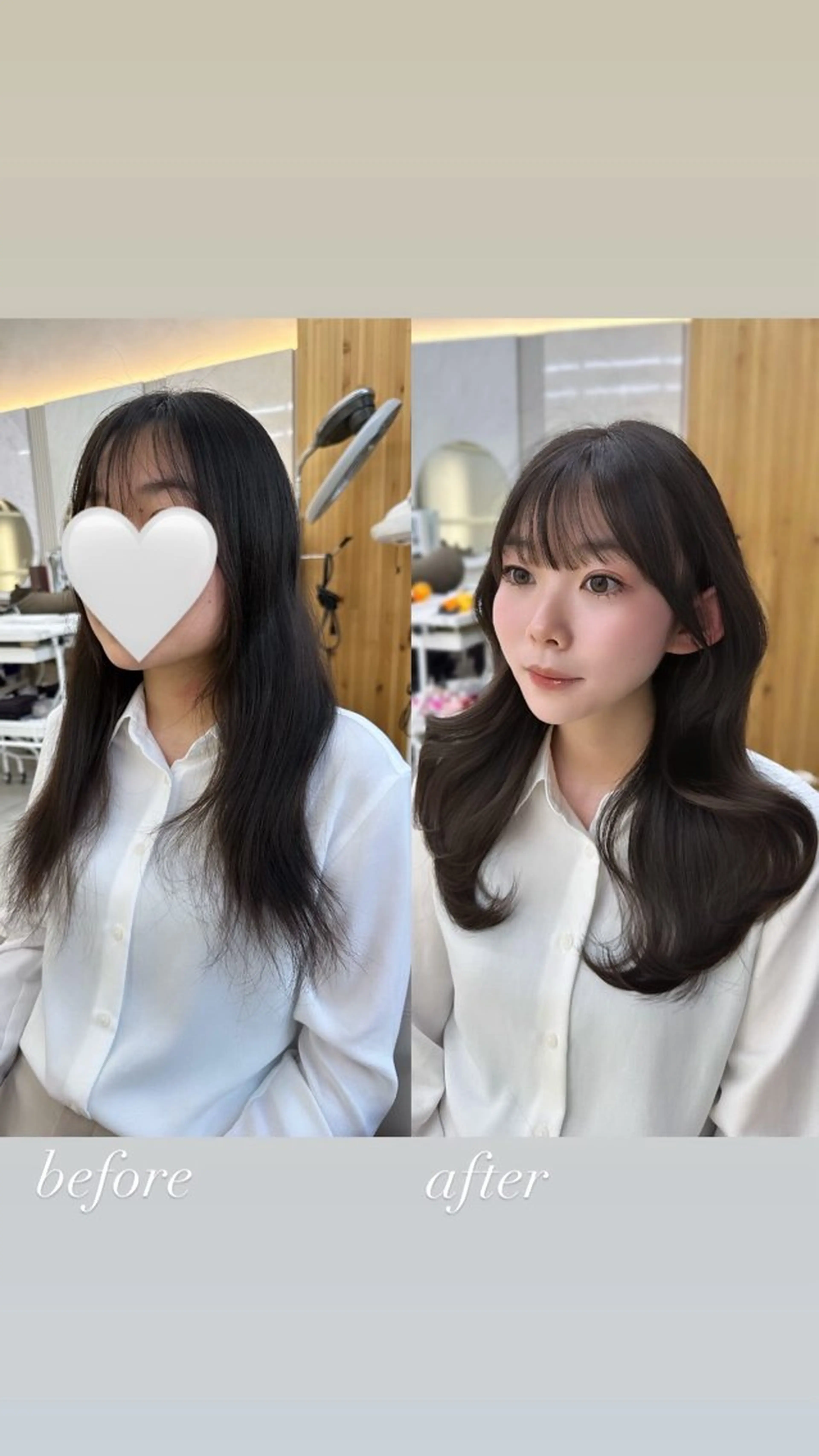 セミロング oto🎀×美髪× シースルー前髪🤍のヘアスタイル