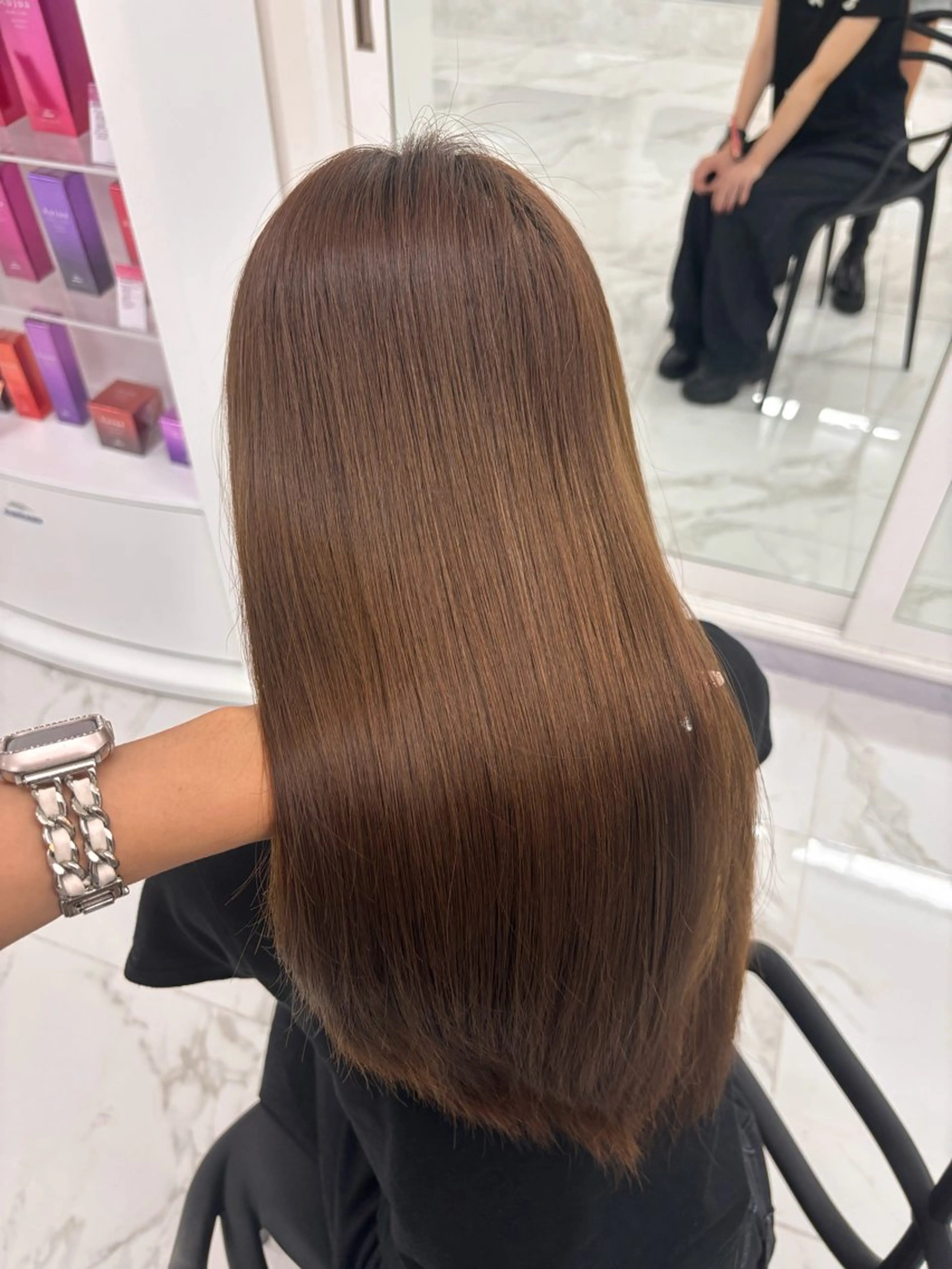 ロング トリートメント 艶カラー/レイヤー カット🖤Akaneのヘアスタイル
