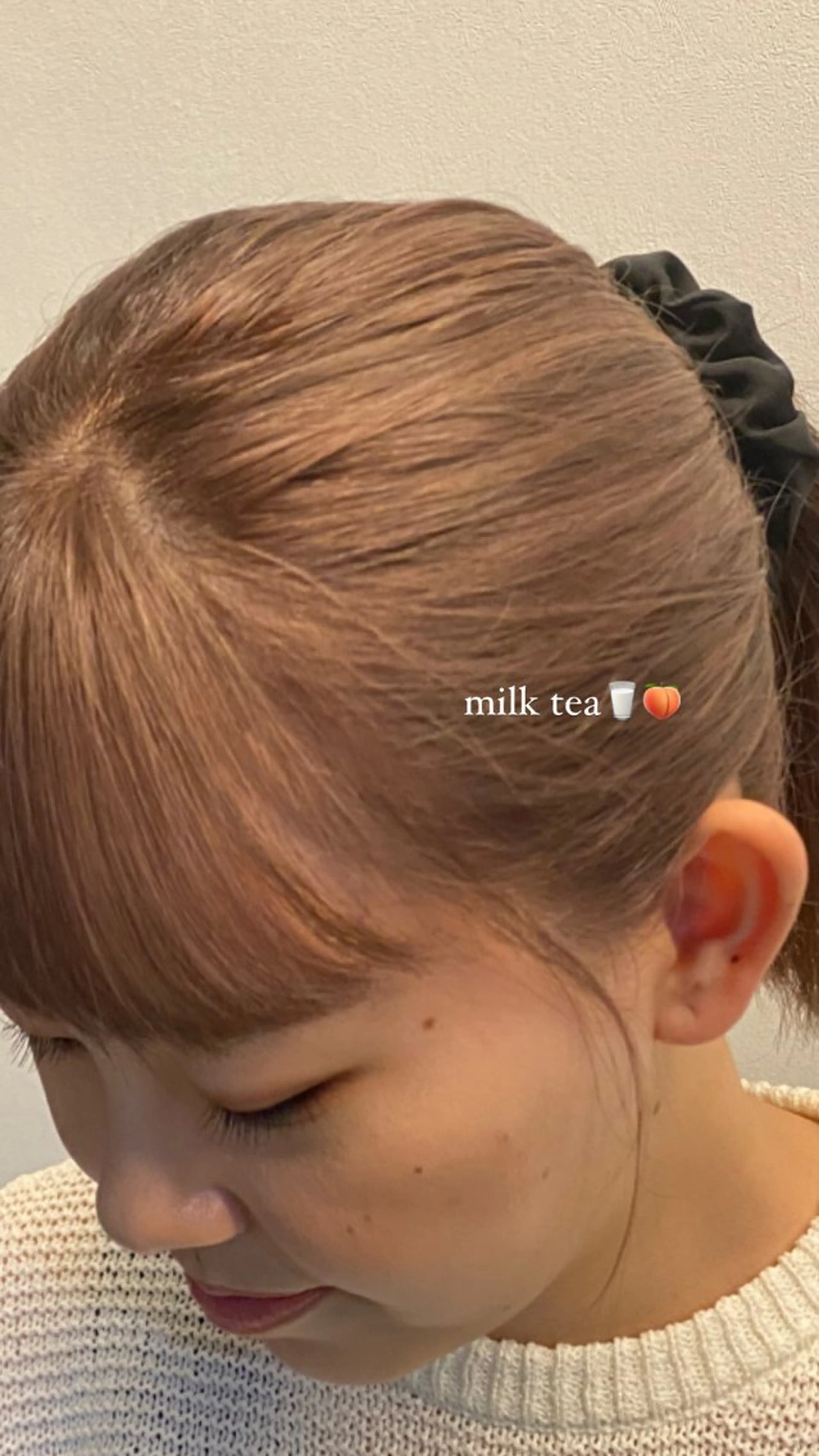 ミディアム カラー ベージュカラー ミルクティーベージュ カット ヘアカラー 広島/ボブ/レイヤー 🌿‬wakabaのヘアスタイル