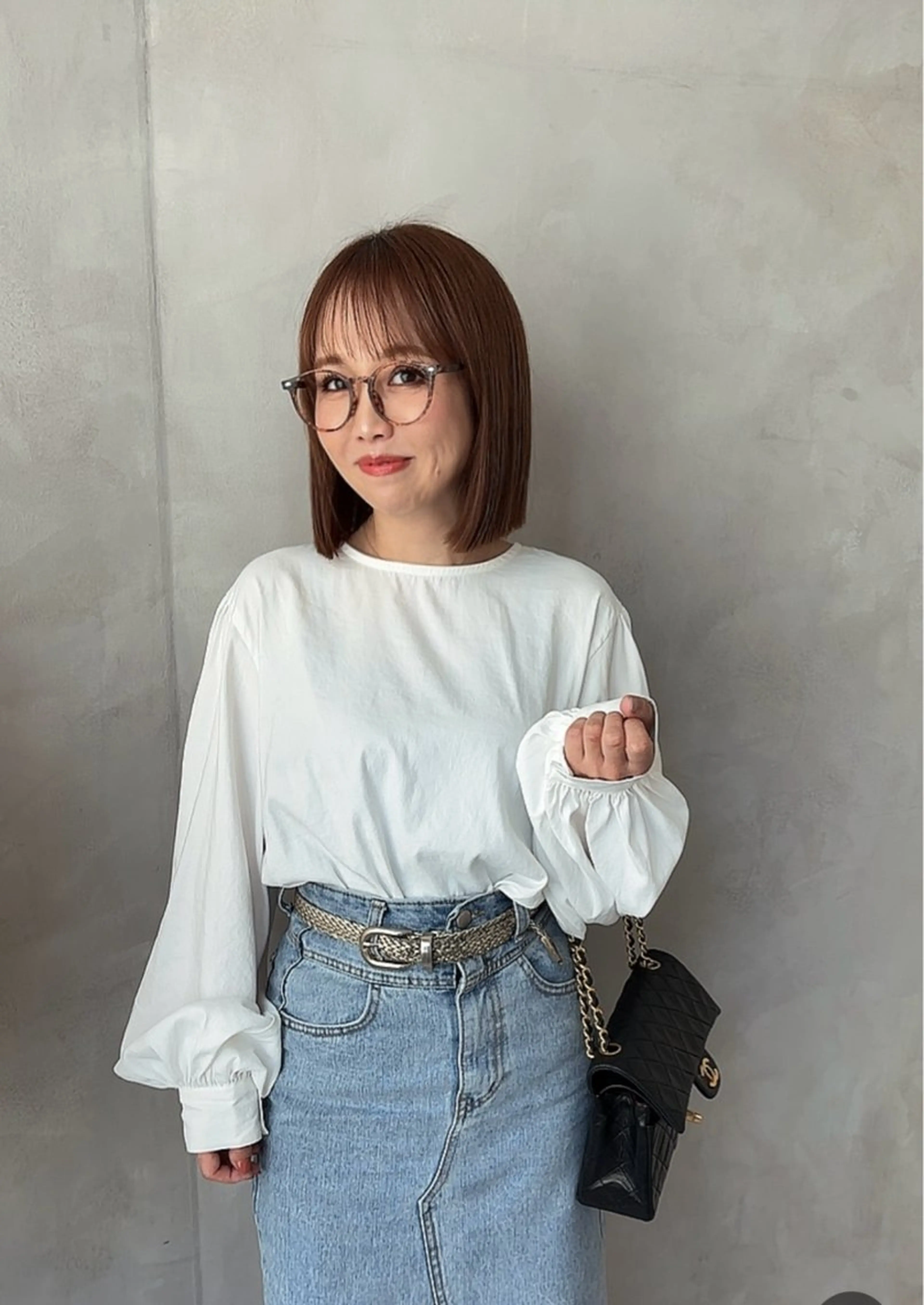 ショート 切りっぱなしボブ ボブ 可児 令路のヘアスタイル