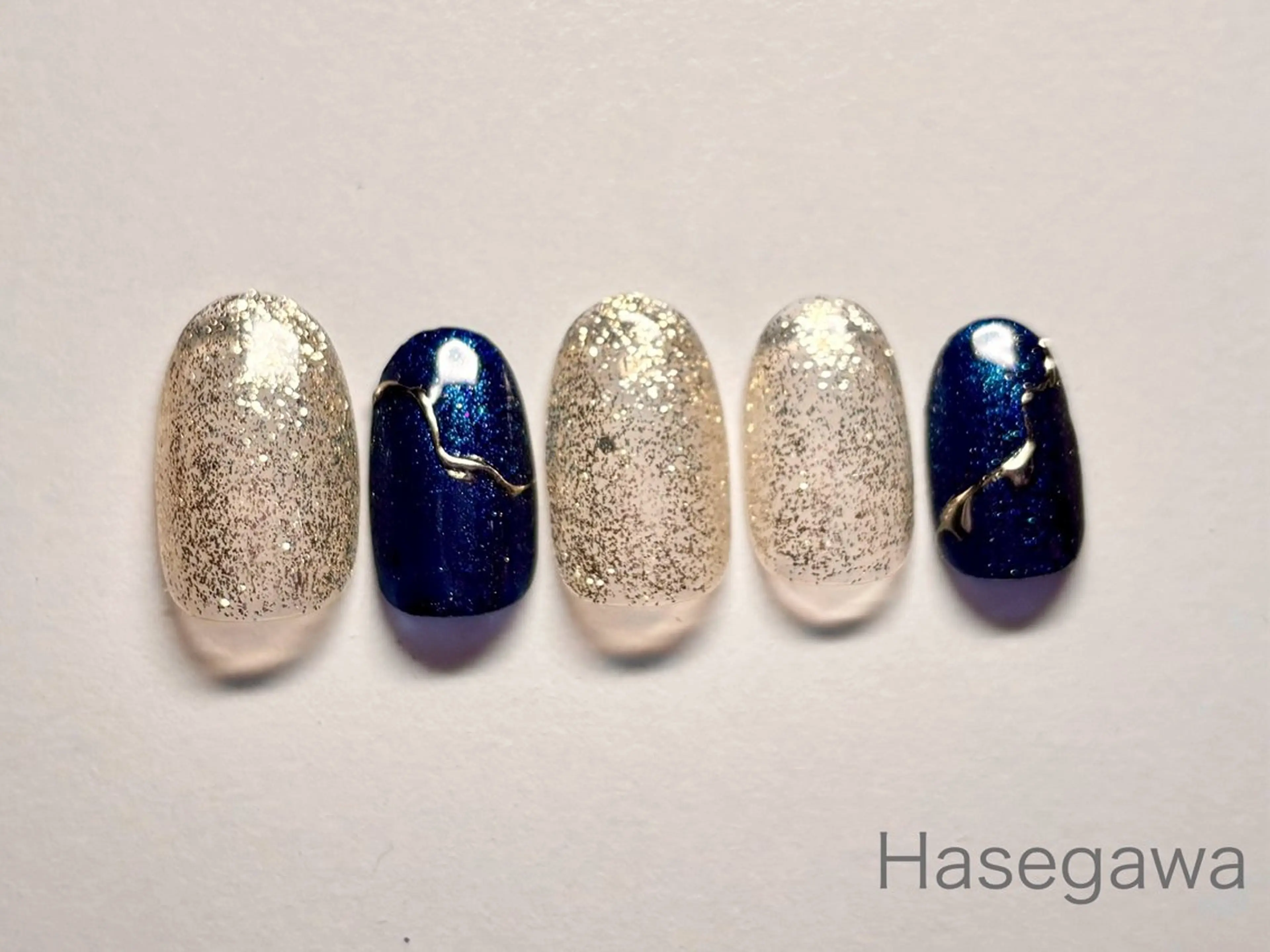 ネイル アートネイル ミラーネイル ハンドネイル DROP所属・DROP 長谷川のネイルデザイン