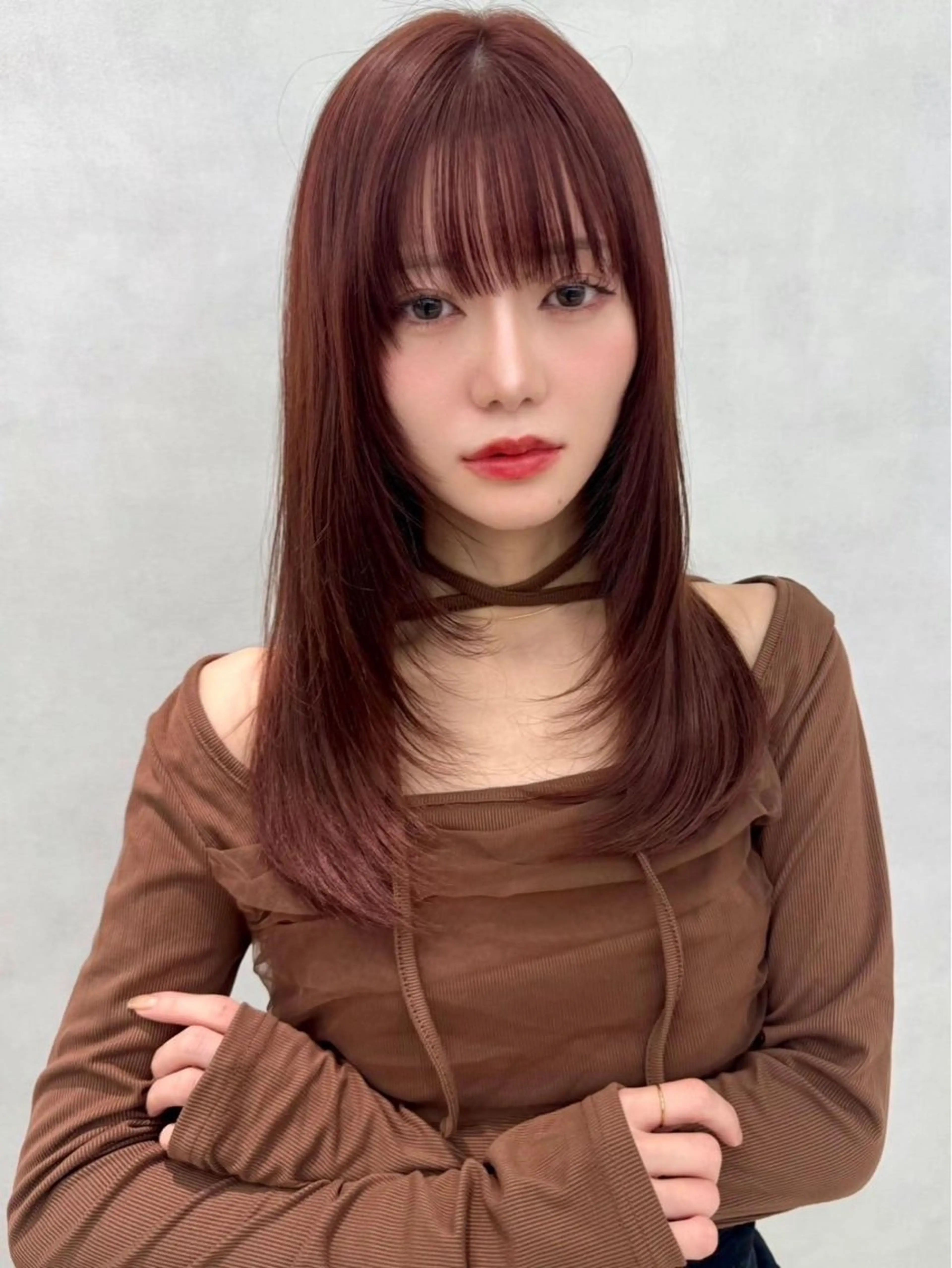 ロング カラー ヘアアレンジ カット ヘアカラー ✨韓国レイヤー/ 髪質改善✨　冨永剛のヘアスタイル