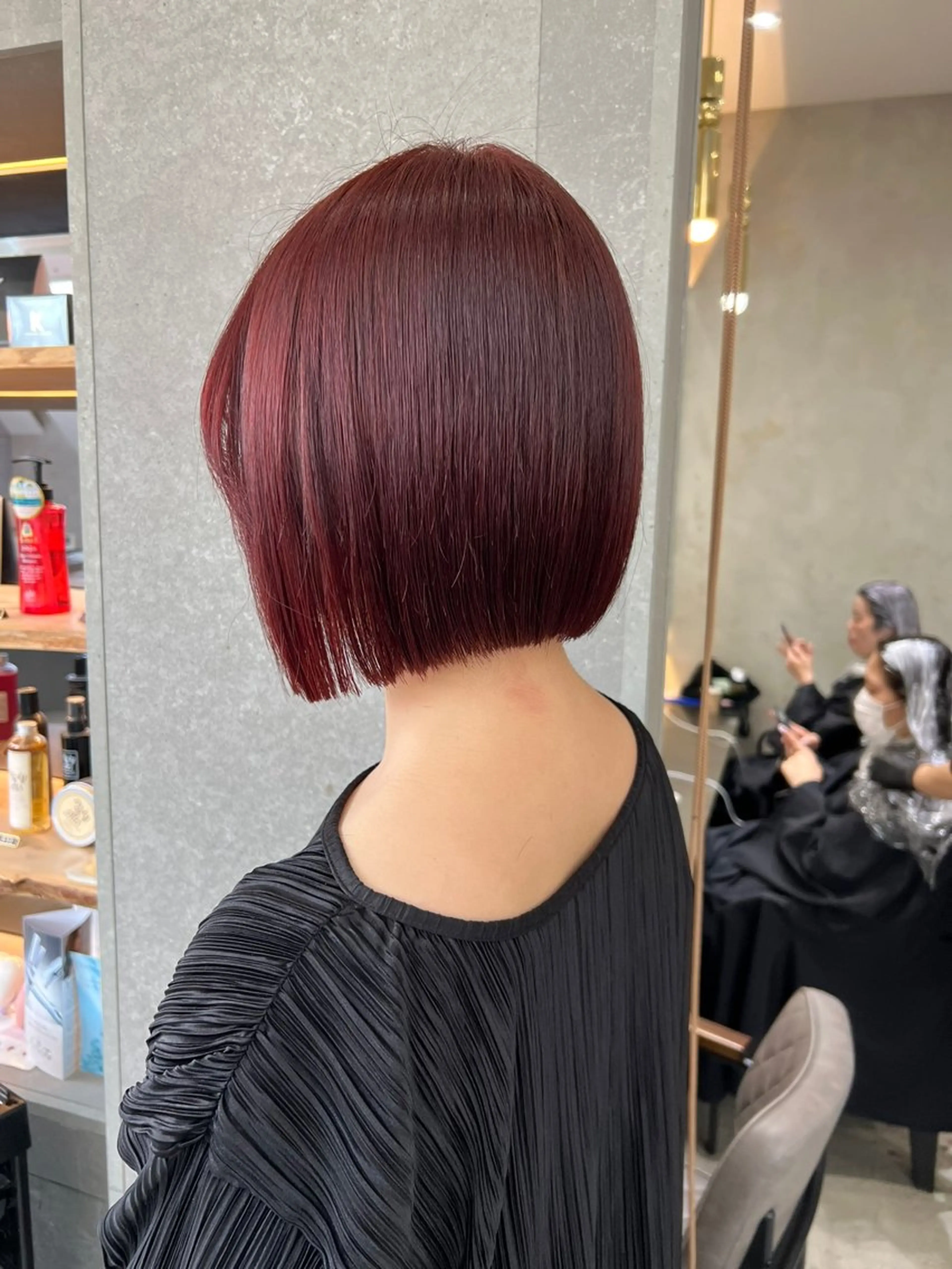 ミディアム カラー カット ヘアカラー トリートメント 髪質改善/ボブ/ ハイトーン❣️yuiのヘアスタイル