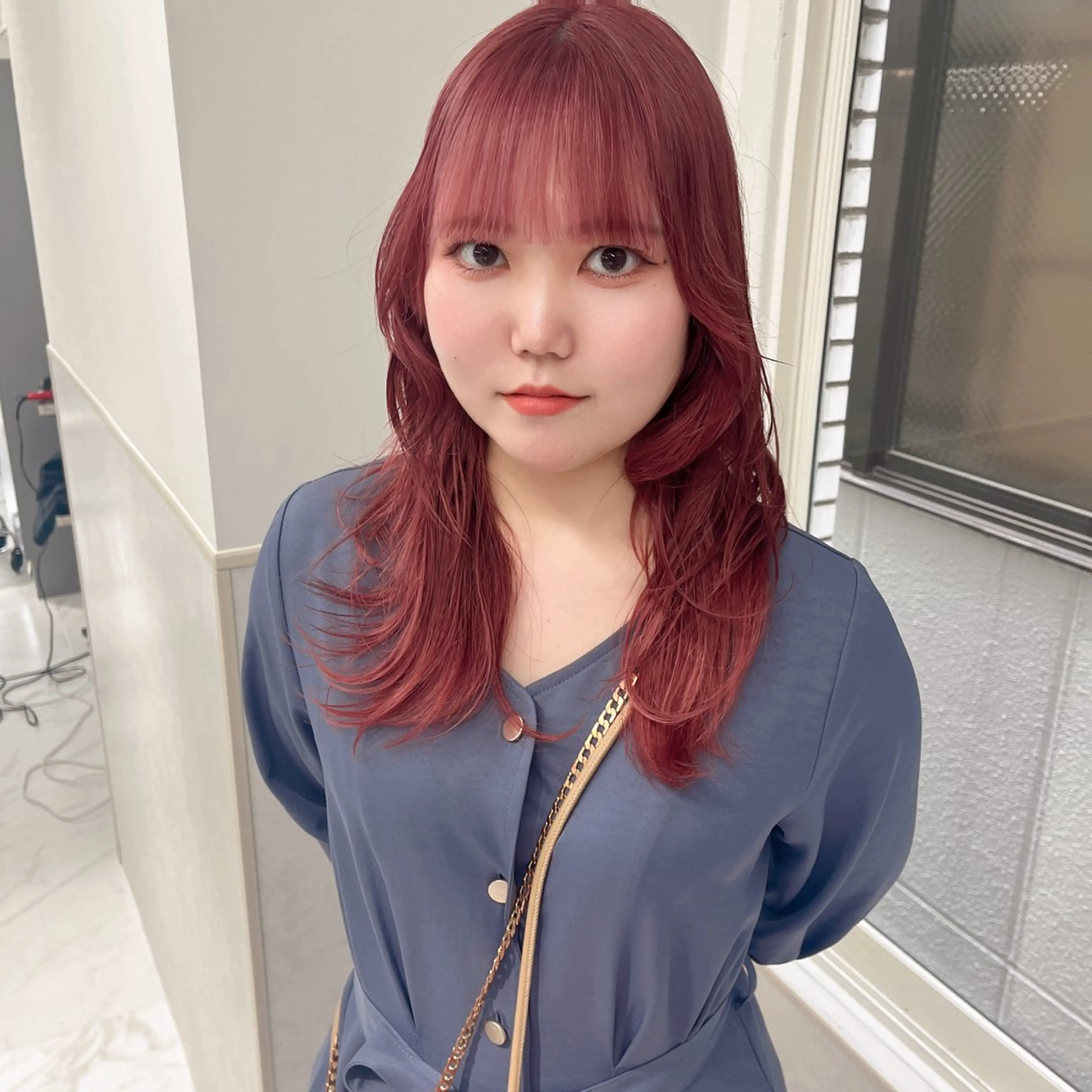 ロング カラー ブリーチ ハイトーンカラー ピンクカラー ねいるとあいの店キュプレ橘通店所属・harua キュプレ/アイリストのマツエク・マツパデザイン