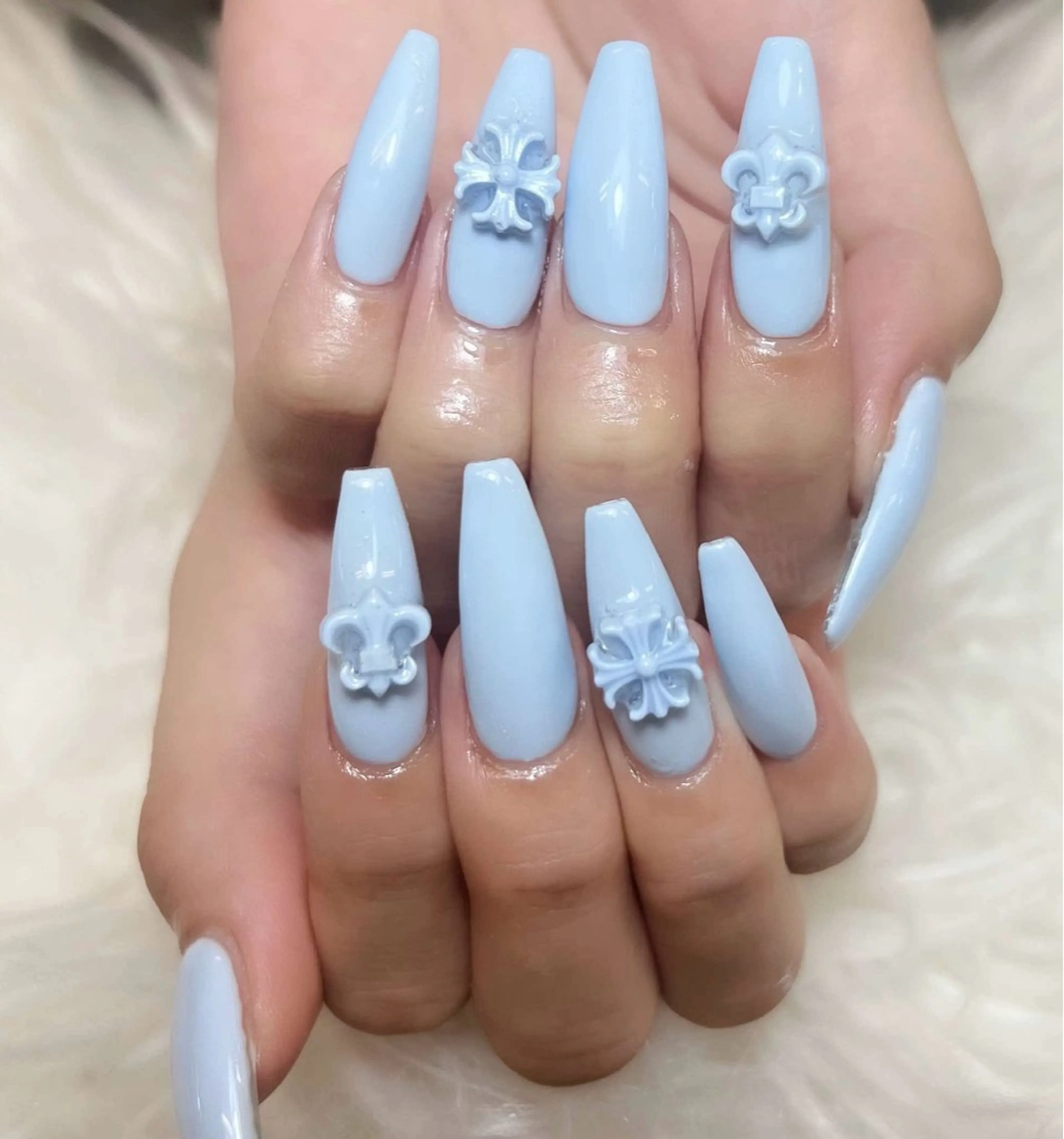 ネイル チークネイル 長さ出し フットネイル マグネットネイル 持ち込み ハンドネイル ANH NAIL ゴテゴテ専門店💎のネイルデザイン
