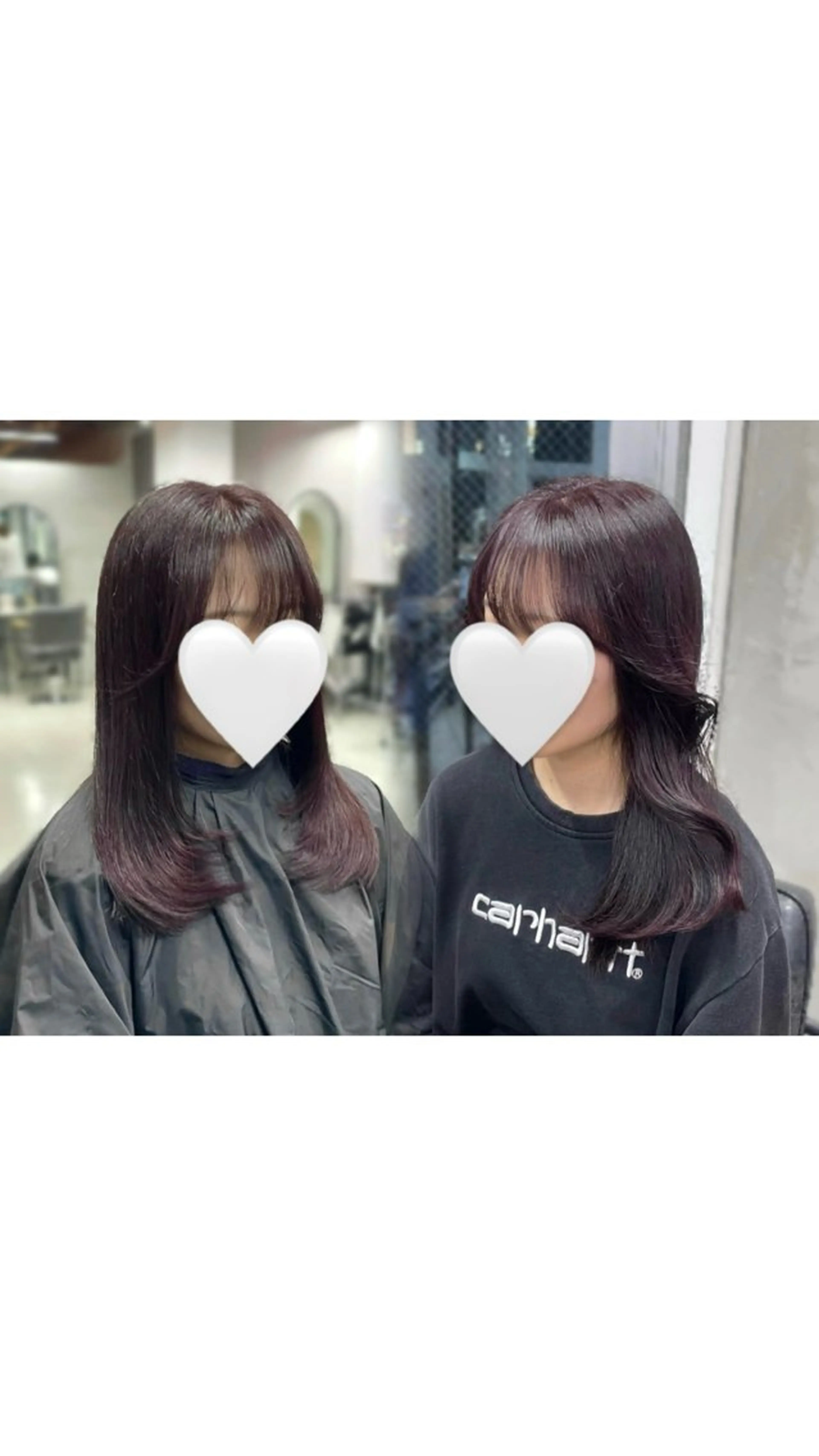 セミロング カット ヘアカラー ゆ らのヘアスタイル