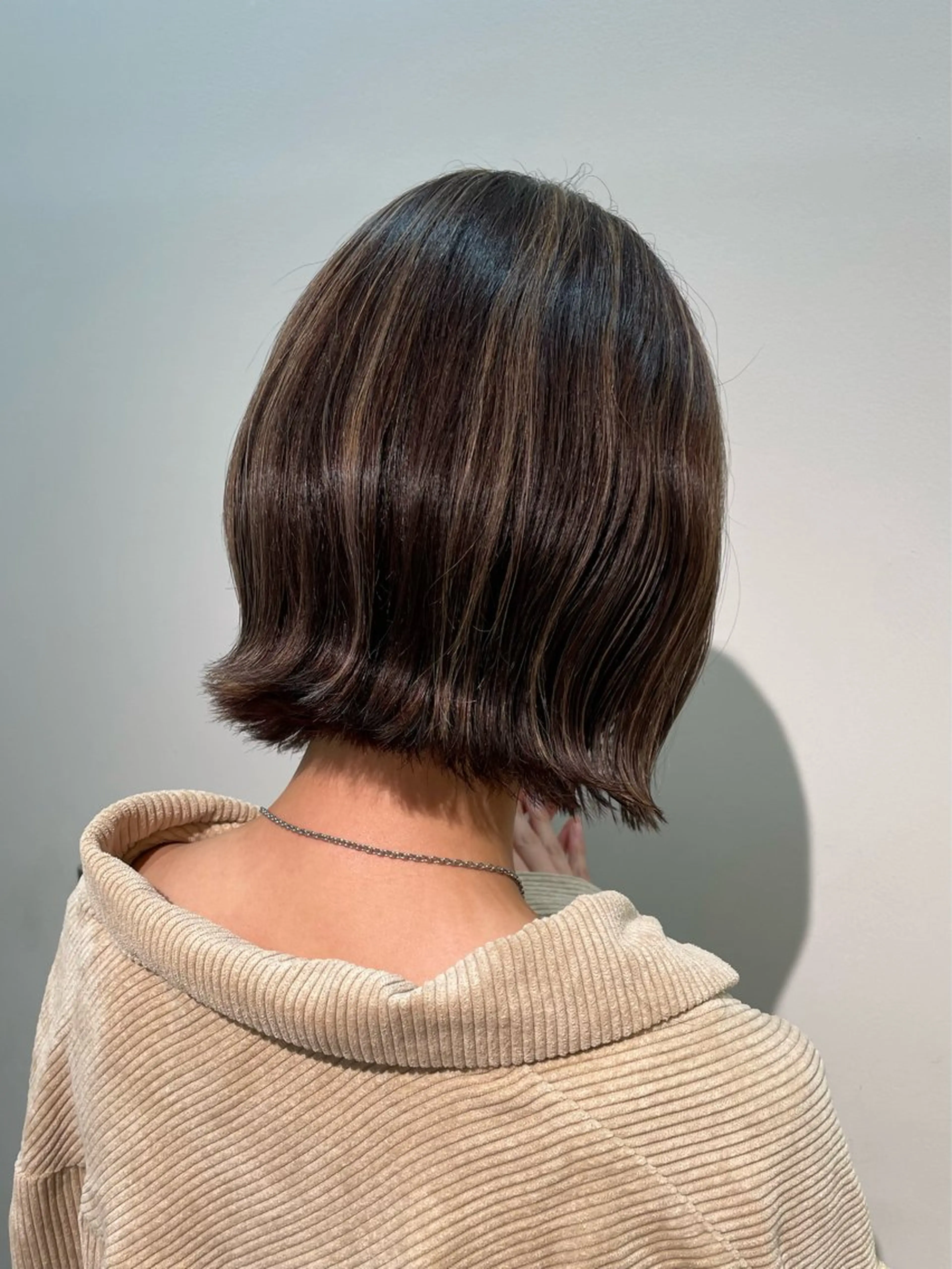 ミディアム ハイライト ヘアカラー トリートメント Sana 🦢のヘアスタイル