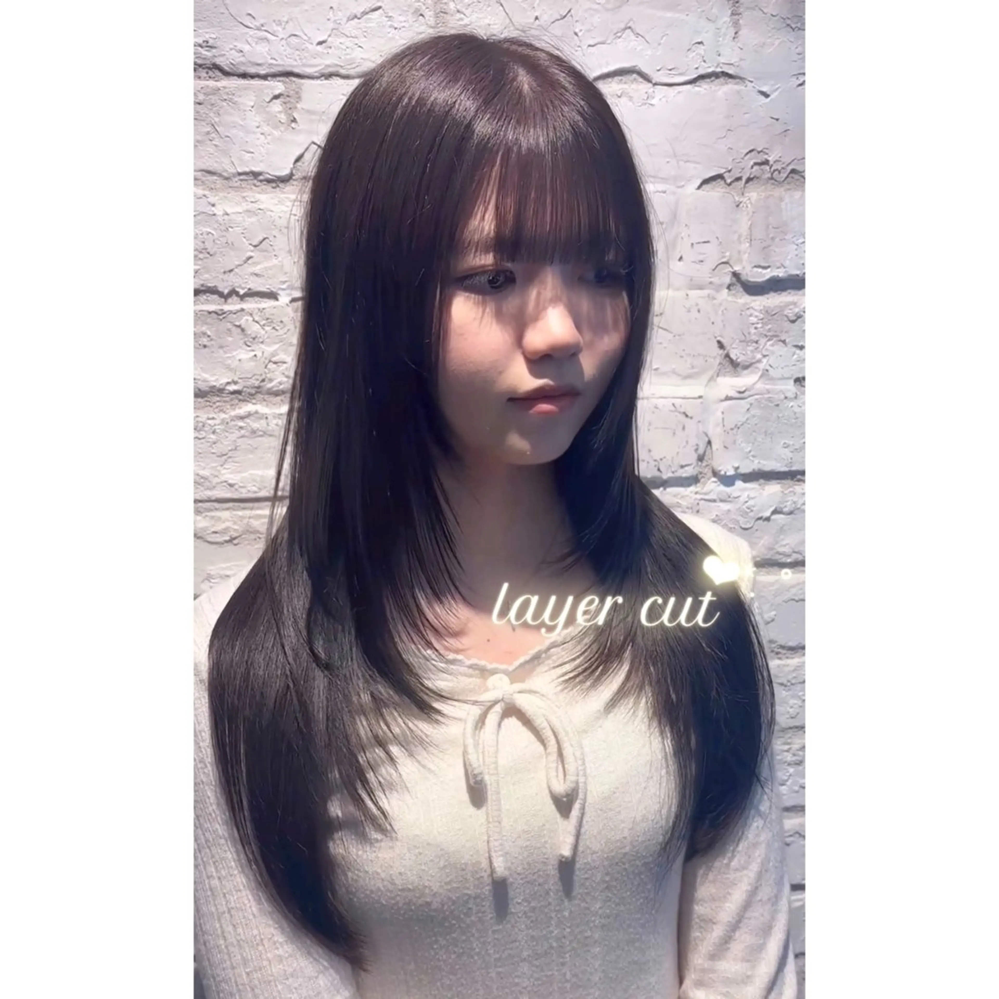 ロング レイヤーカット カット ヘアカラー トリートメント Rino 🎀🖤のヘアスタイル