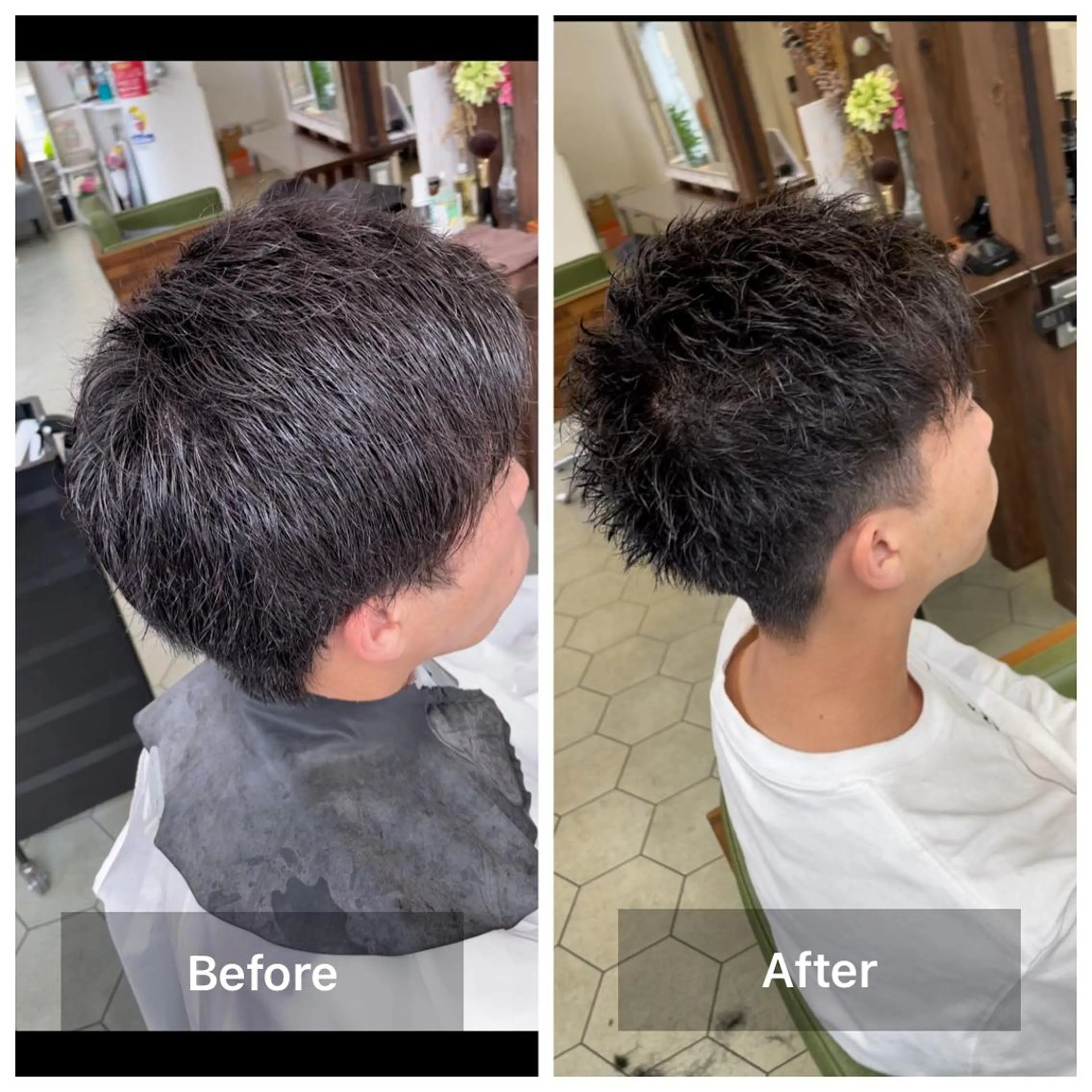 ショート メンズ カット share salon　SCENA所属・堤太志 メンズパーマ特化のヘアスタイル