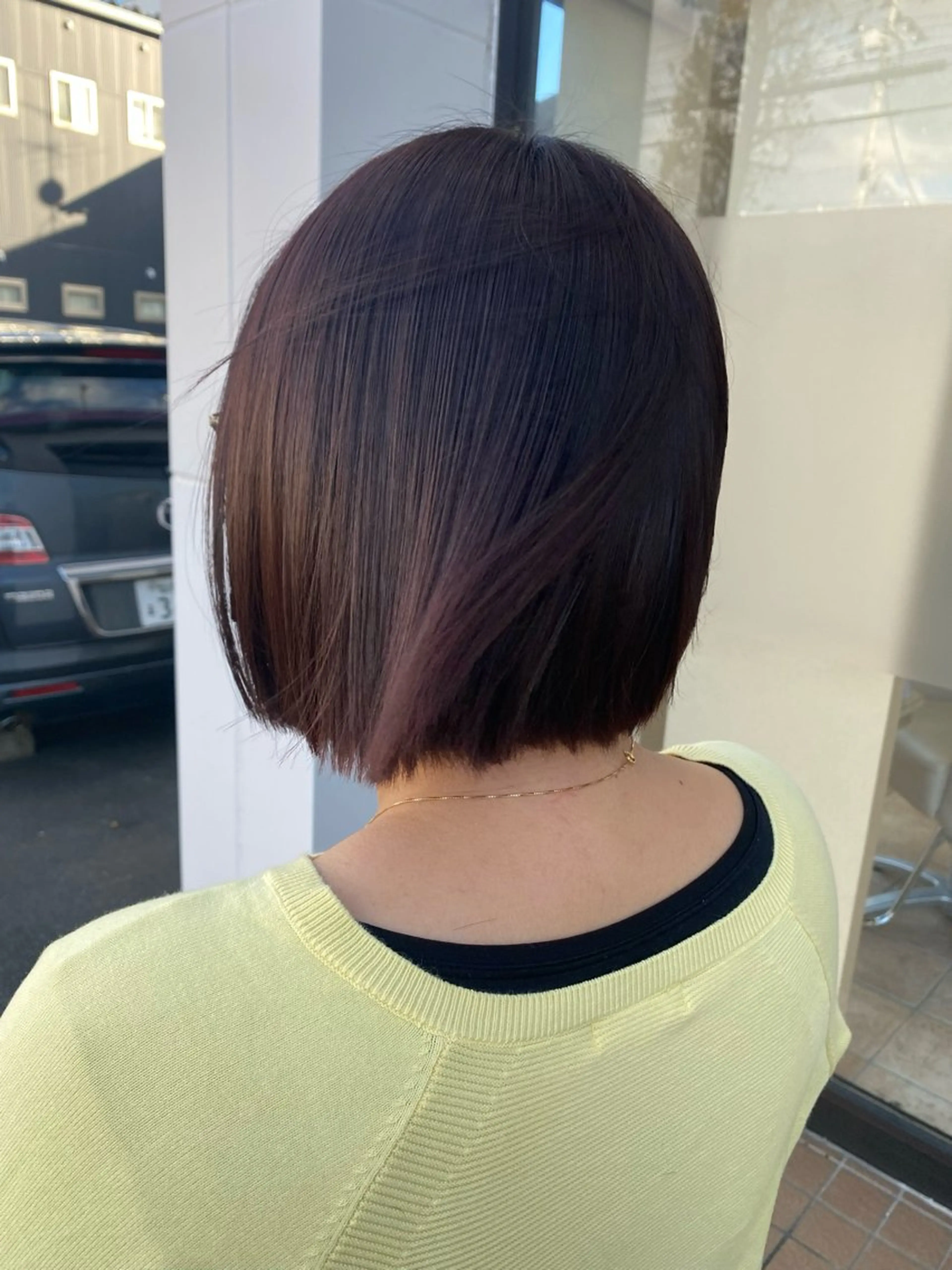 ミディアム 切りっぱなしボブ ボブ カット ヘアカラー トリートメント 🇰🇷韓国風顔周り NANAMI🇰🇷のヘアスタイル