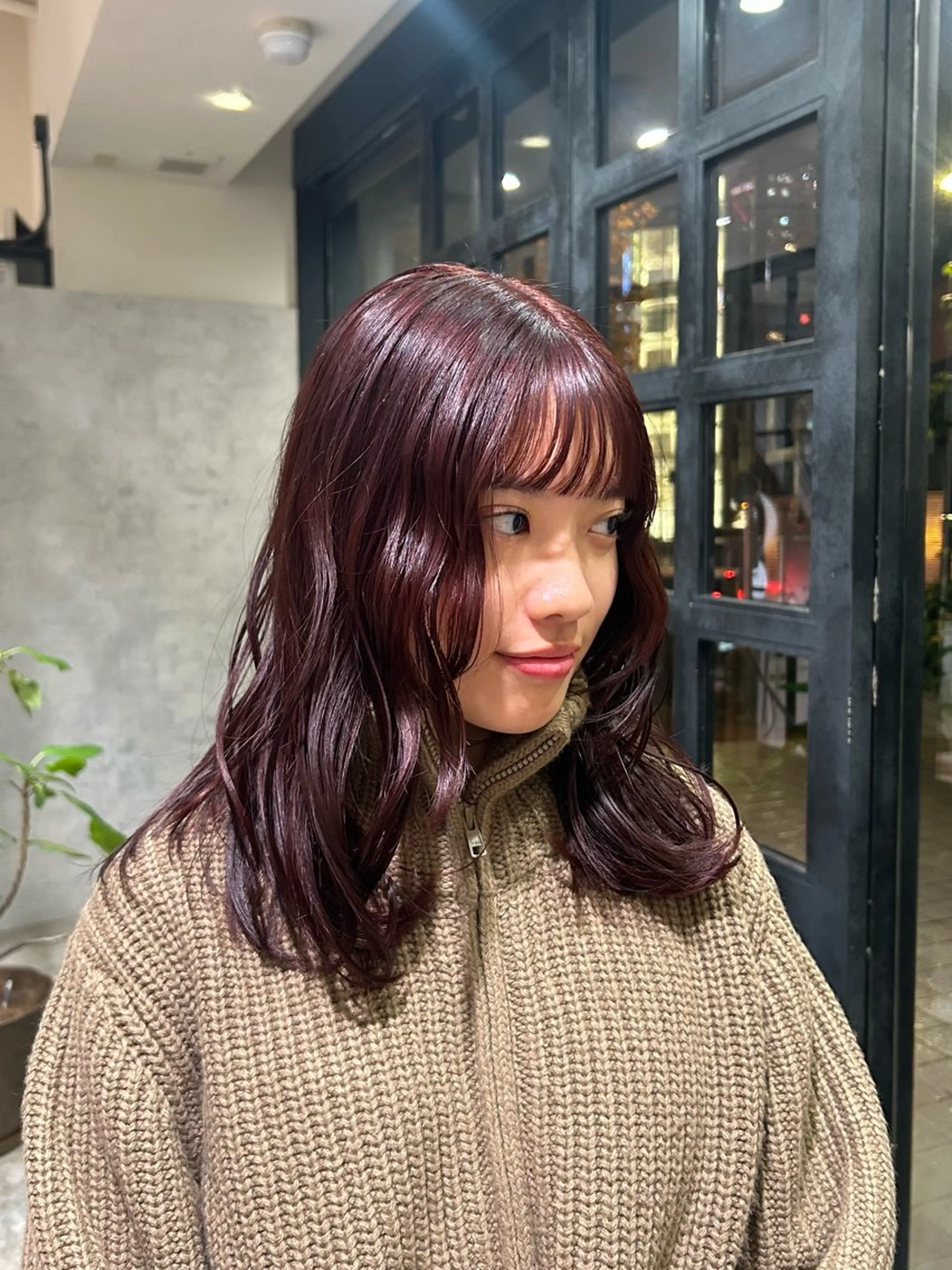 カラー ブリーチ ブリーチなしカラー カット Lumier de mashu所属・nana/ボブ/ レイヤーカットのヘアスタイル