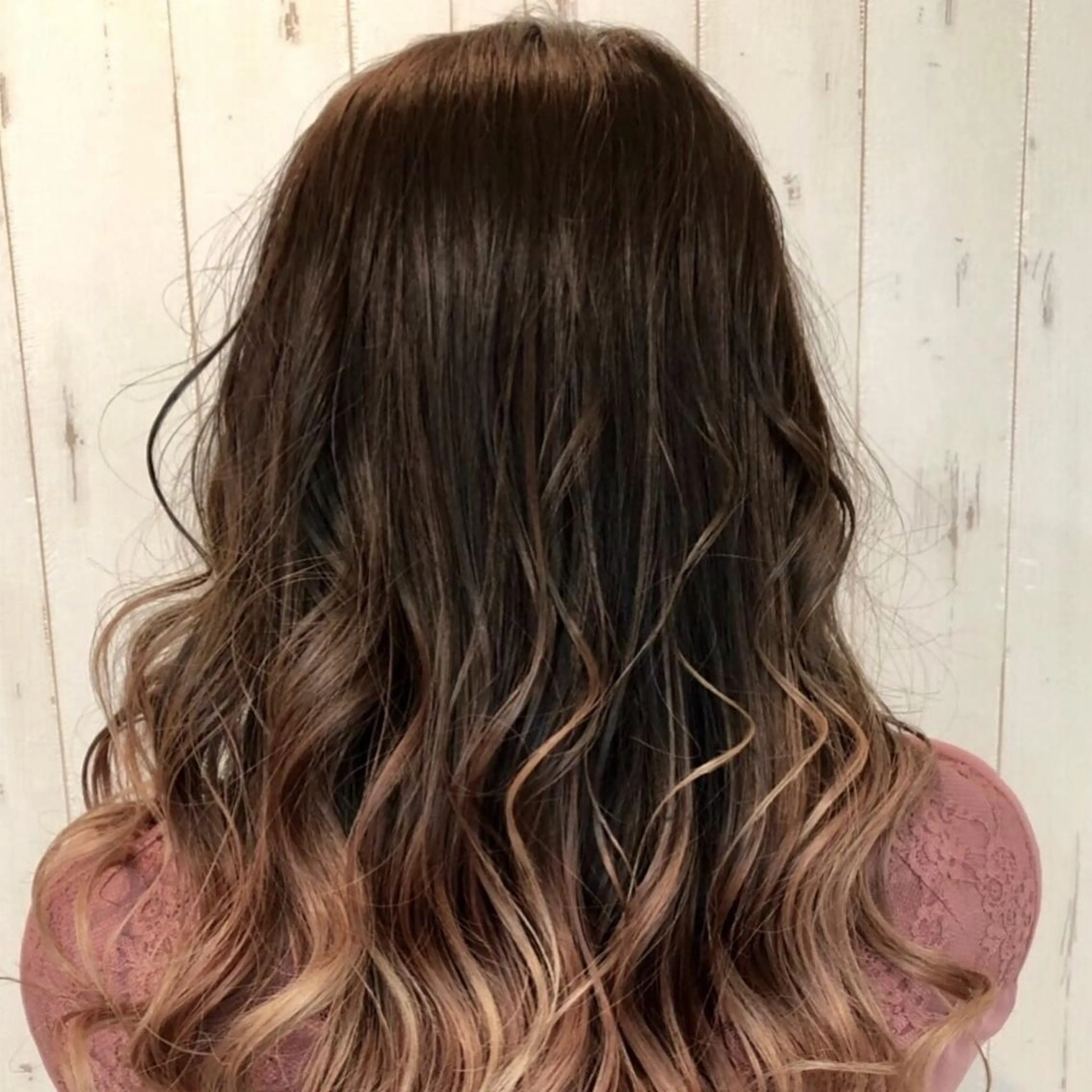 セミロング カラー レミーエクステ大阪 Device梅田のヘアスタイル