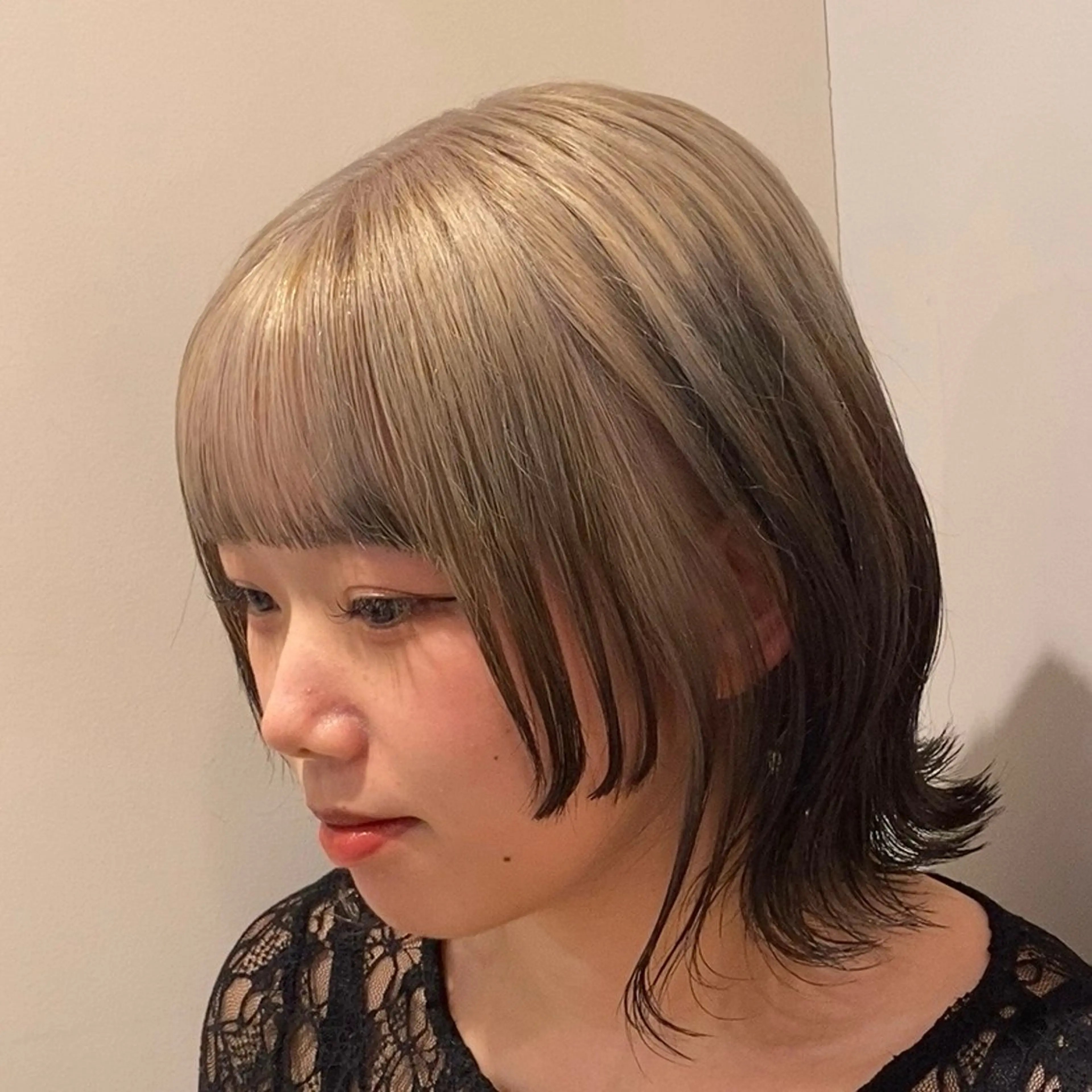 ミディアム カラー hair salon 束sok所属・ナホ/ハイトーン/ ブリーチ/ヘッドスパのヘアスタイル