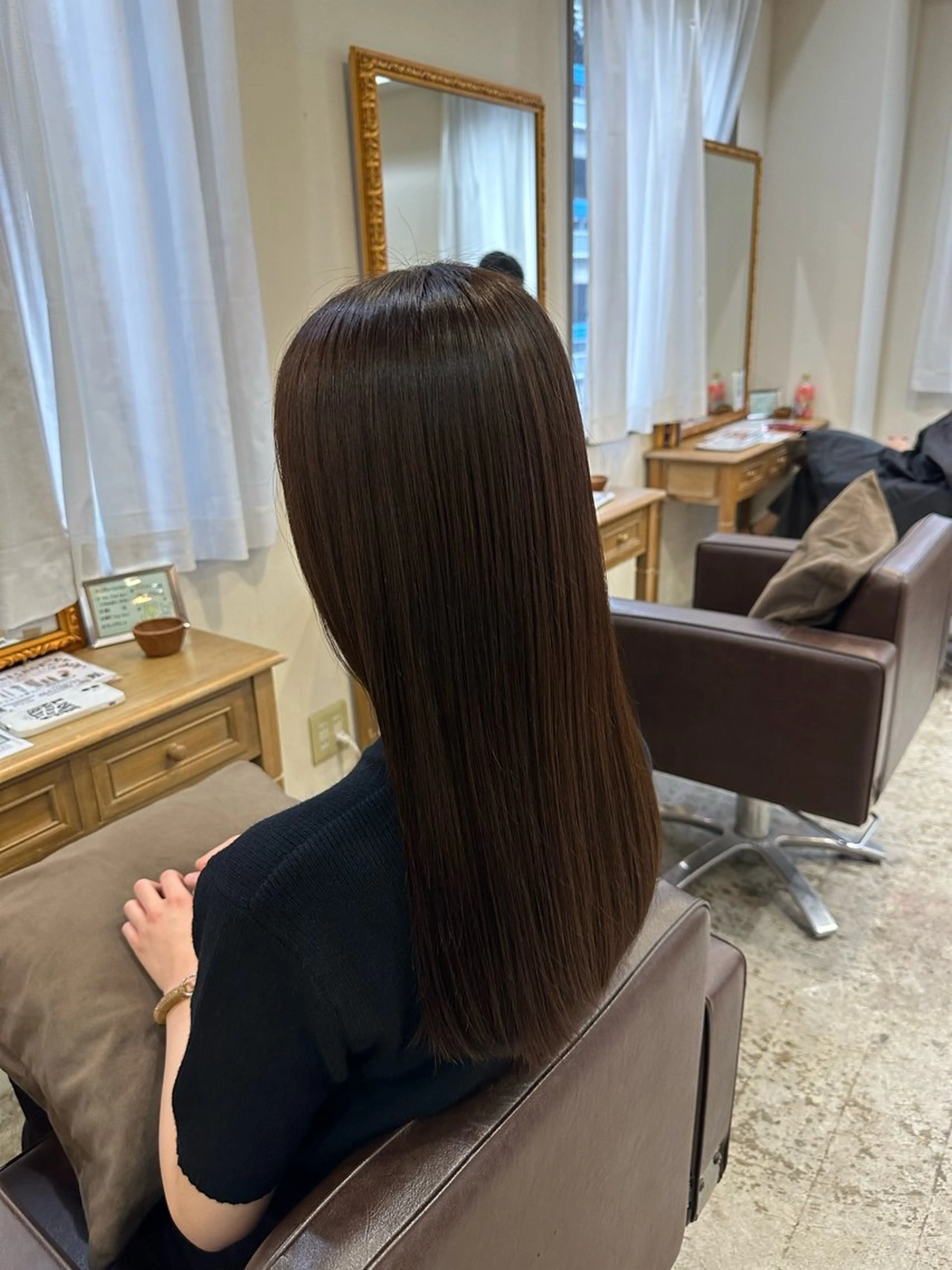 ロング カラー カット ヘアカラー トリートメント 柔らかベージュ🤍 fukaのヘアスタイル