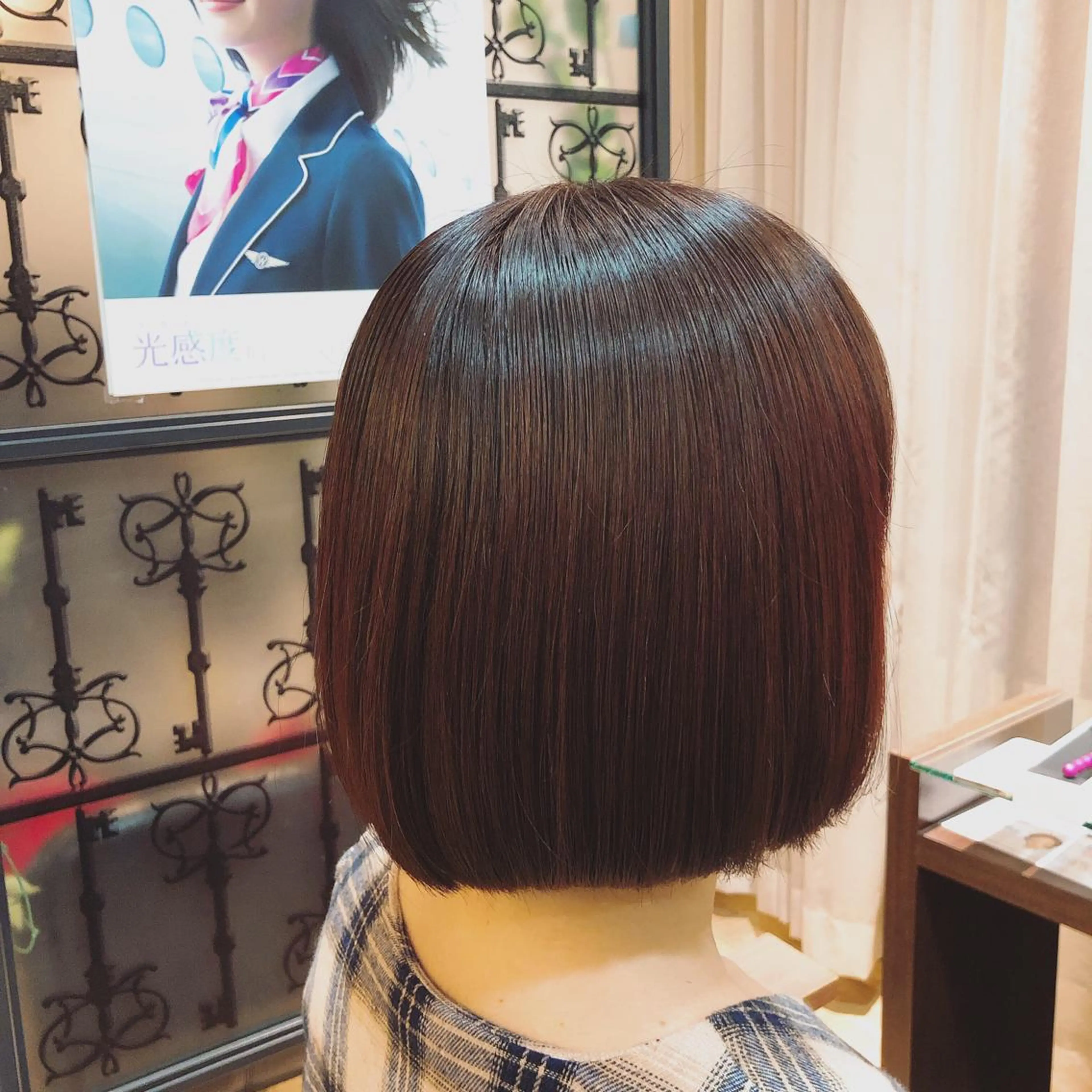 ミディアム カット 【寺田町】ソリハシ アキラのヘアスタイル