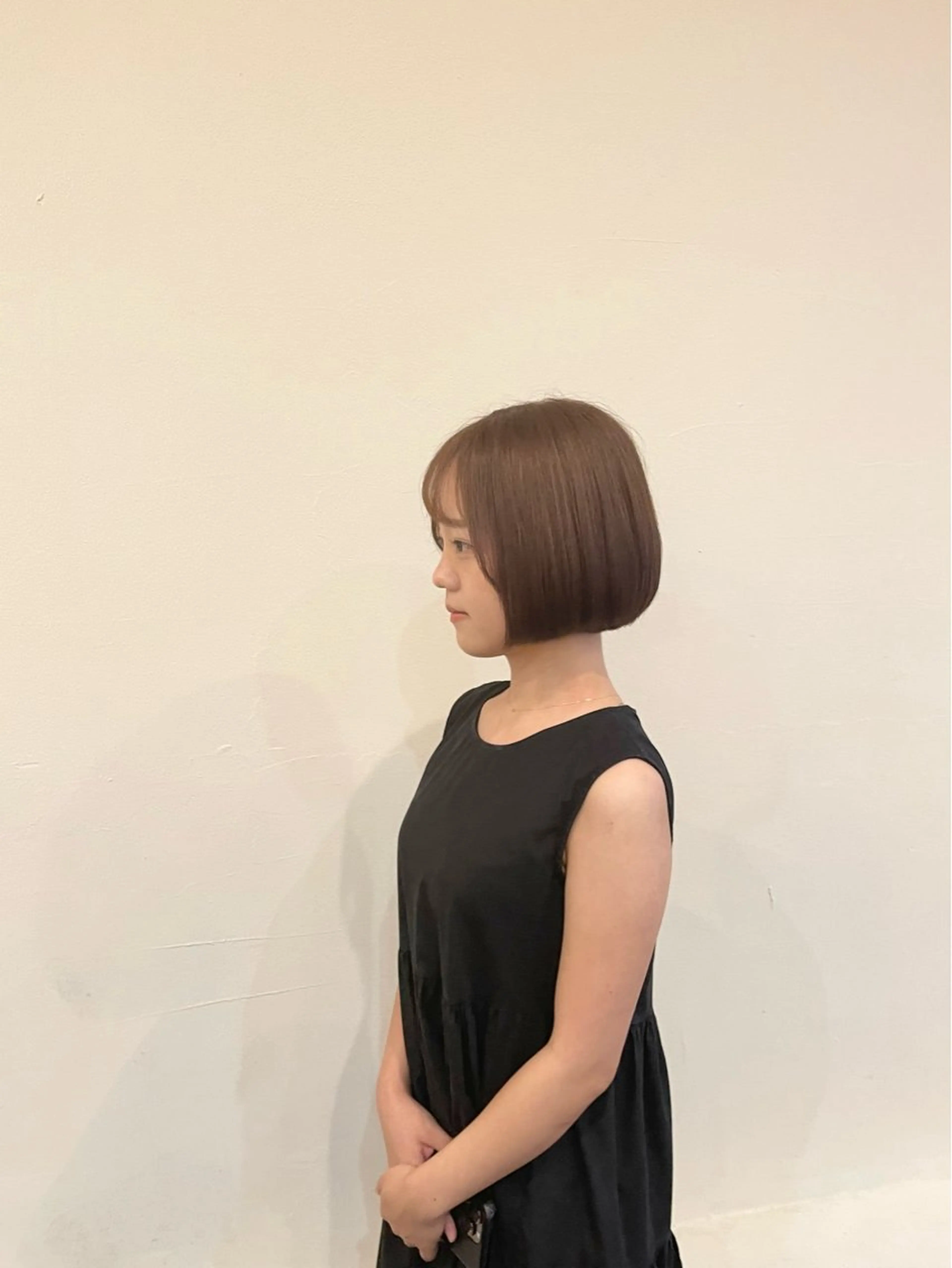 ショート カラー ベージュカラー ボブ カット ヘアカラー トリートメント Hair make VERDA所属・富永 憲一郎のヘアスタイル