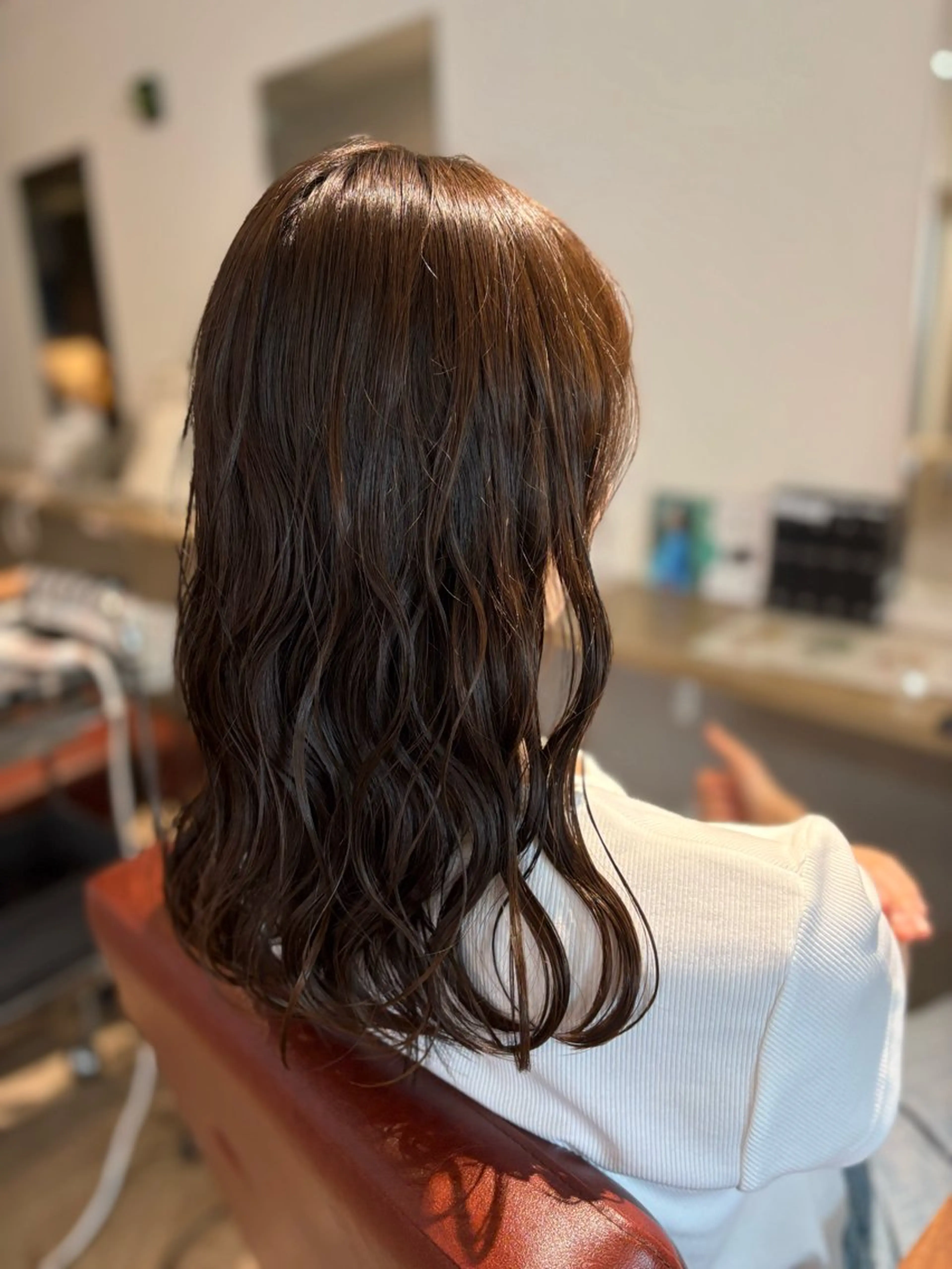 白髪染め🙆‍♀️✨ケアカラー🌿🫧＋カット✂️＋15分ヘッドスパ☁️の写真