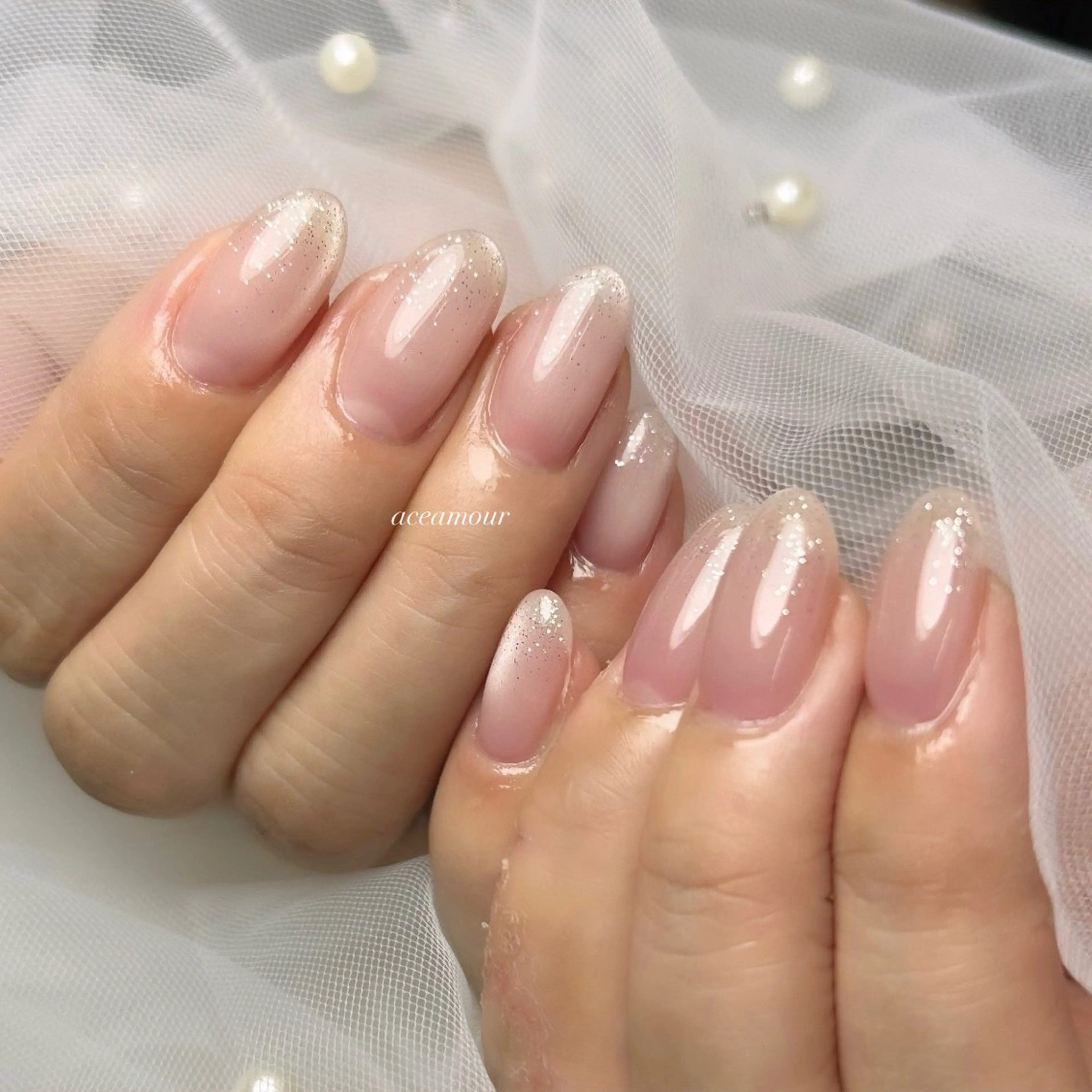 ネイル ハンドネイル ネイル/耳つぼ /新ホワイトニングのネイルデザイン