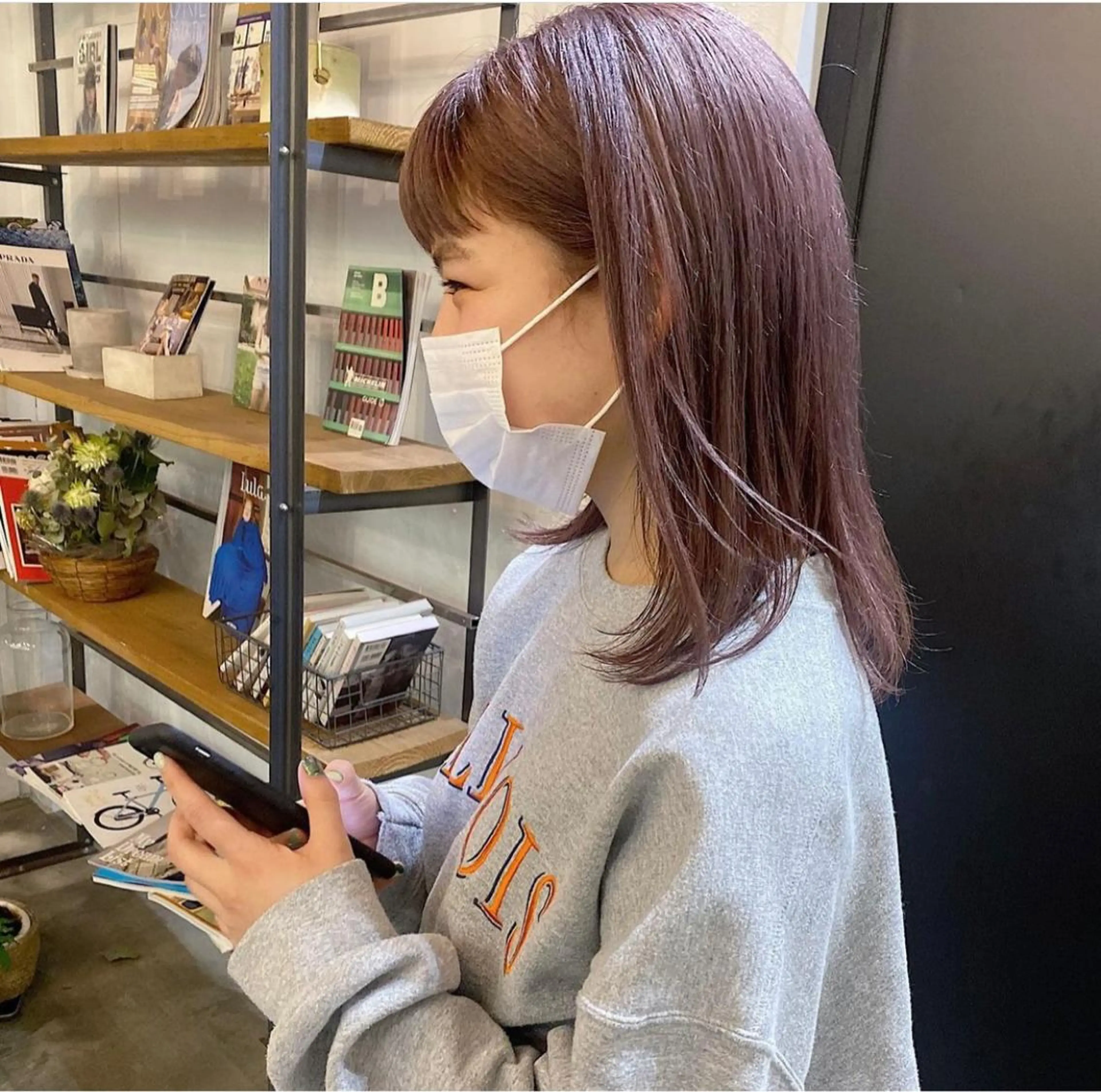 ミディアム カラー デザインカラー🥂 YUKAのヘアスタイル