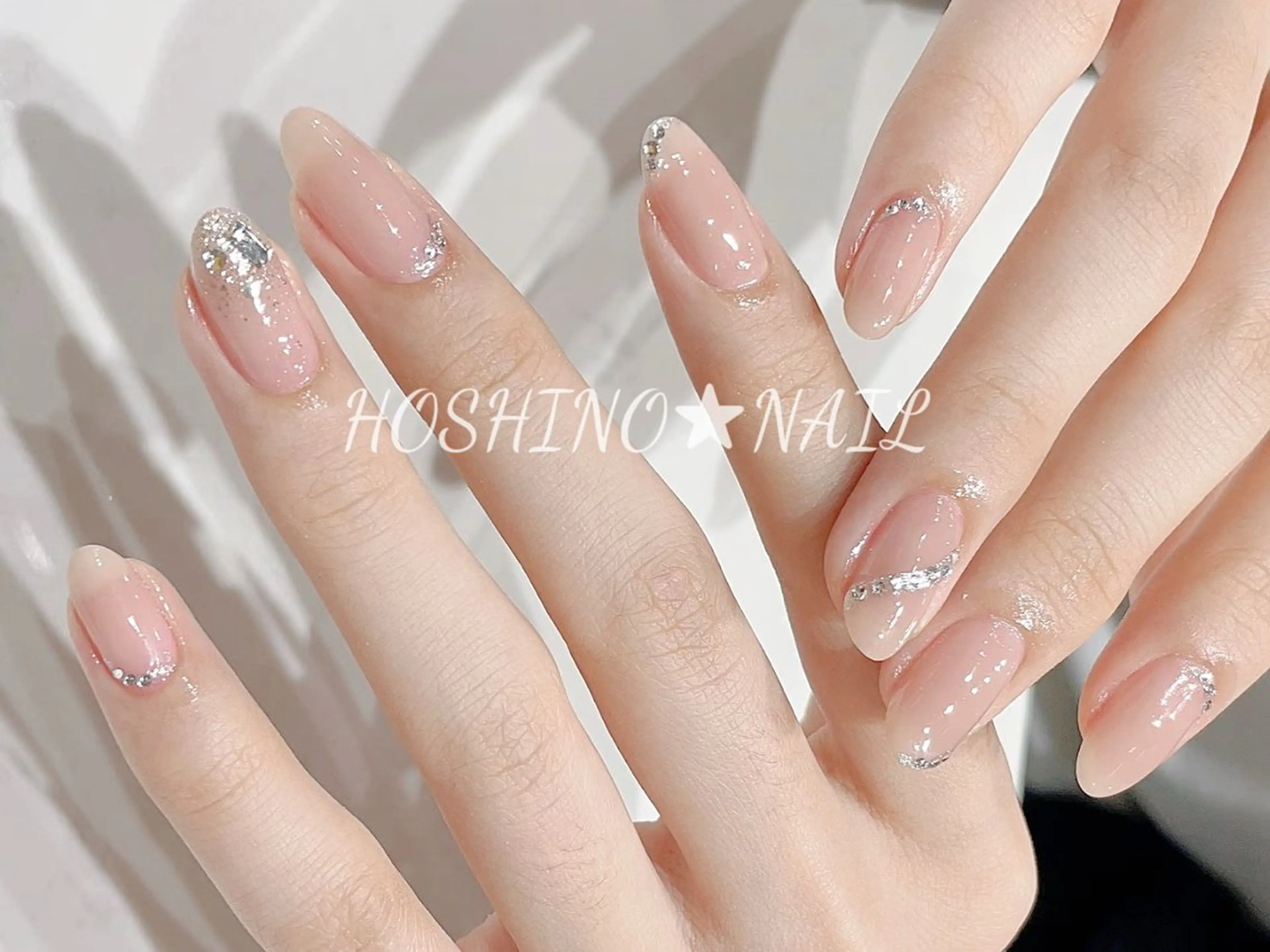 ネイル オーロラネイル チークネイル ドット フットネイル フレンチネイル ハンドネイル ★HOSHINO NAIL★新宿店のネイルデザイン