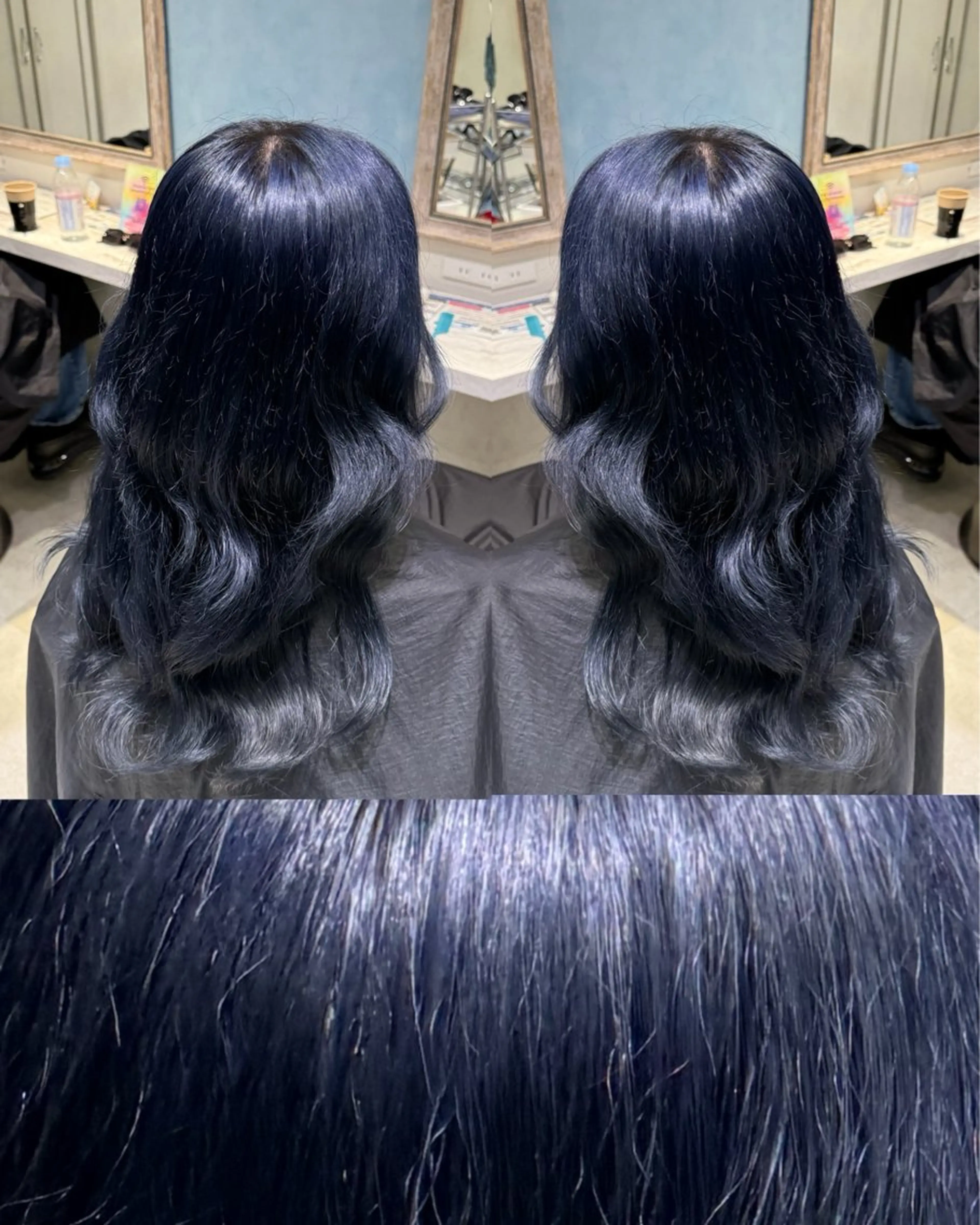 ロング カラー ヘアカラー ハイトーンカラー/ 青髪/💙みずき💙のヘアスタイル