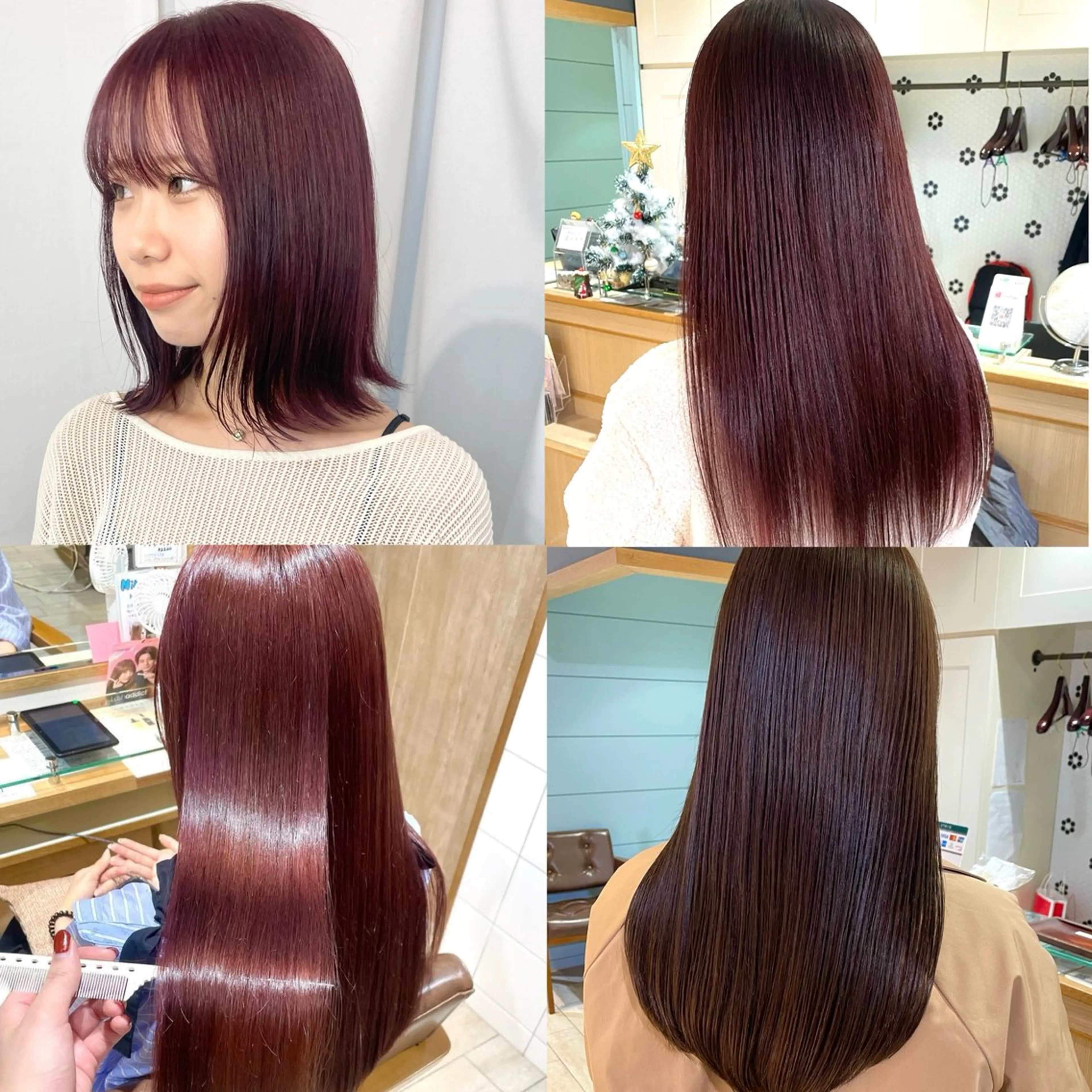 セミロング カラー 髪質改善 トリートメント カット ヘアカラー トリートメント 🍬kanami 🍬ボブ/暖色カラーのヘアスタイル